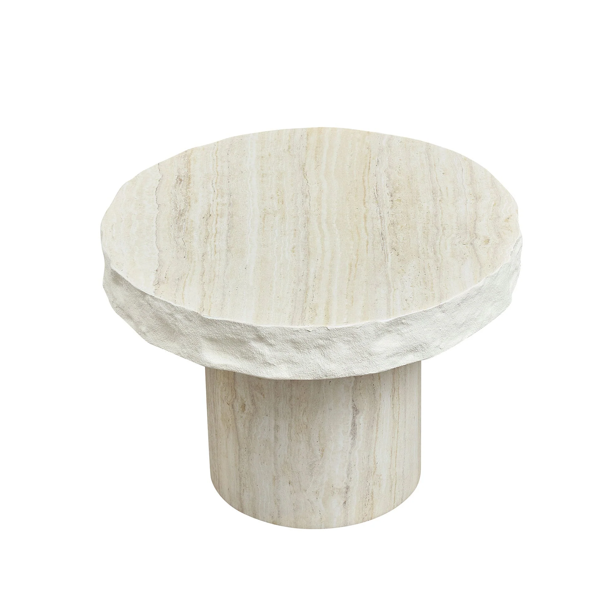 23.82 Inch Faux MARS Textural Patterns Coffee Table - Image 15