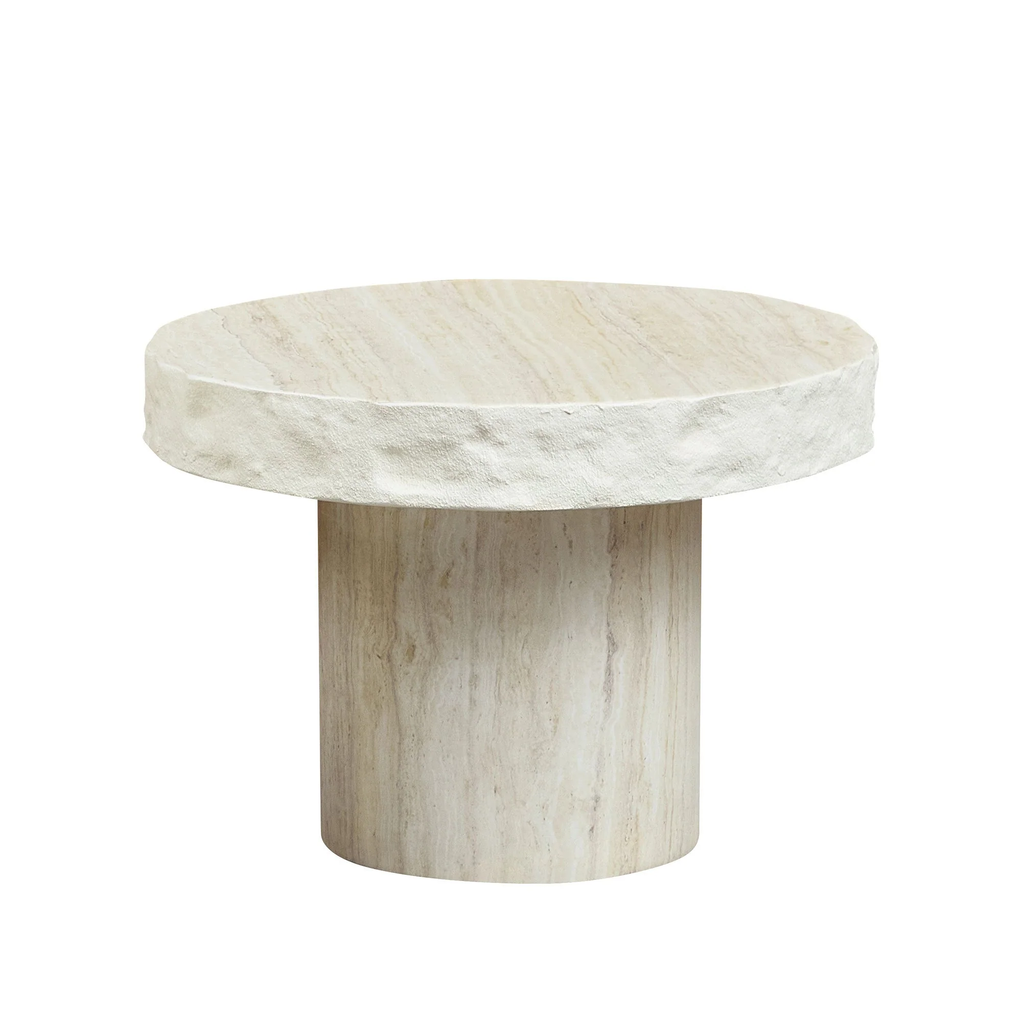 23.82 Inch Faux MARS Textural Patterns Coffee Table - Image 5