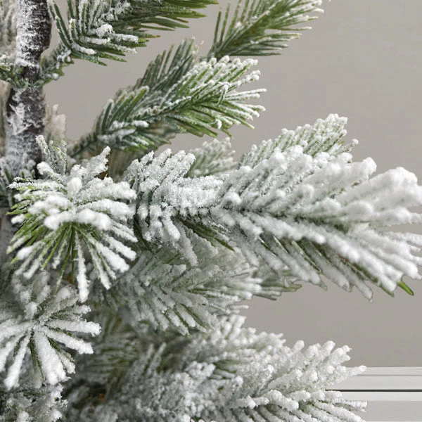 23" Frosted Balsam Tree with Burlap Base - Image 3