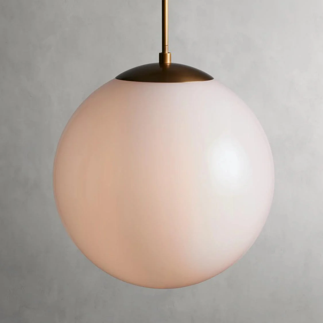23" Glass Globe Pendant Light Brass Bronze E26 LED Ceiling Fixture - Image 12