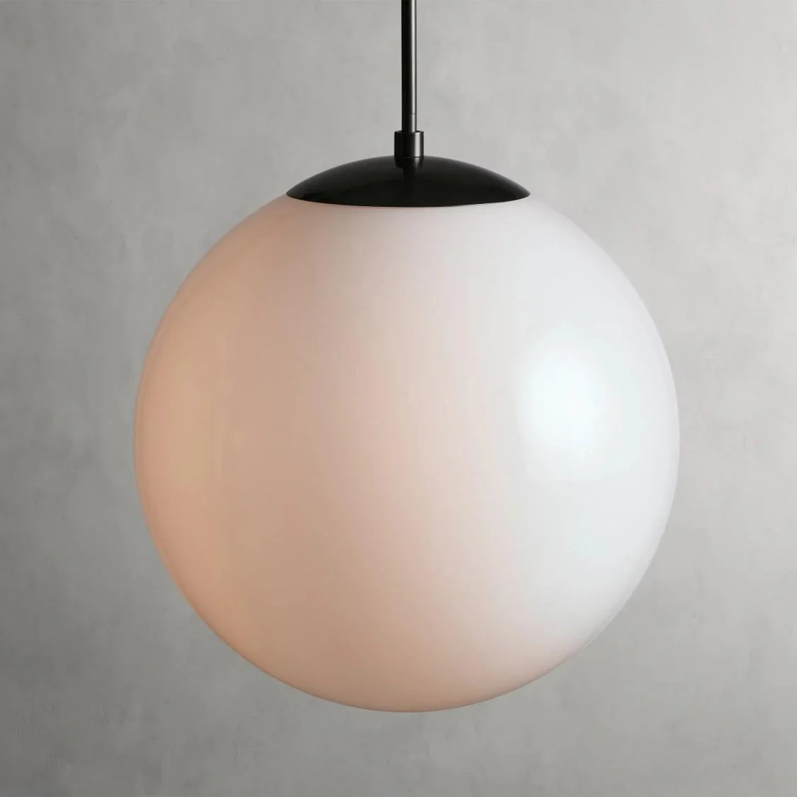 23" Glass Globe Pendant Light Brass Bronze E26 LED Ceiling Fixture - Image 14