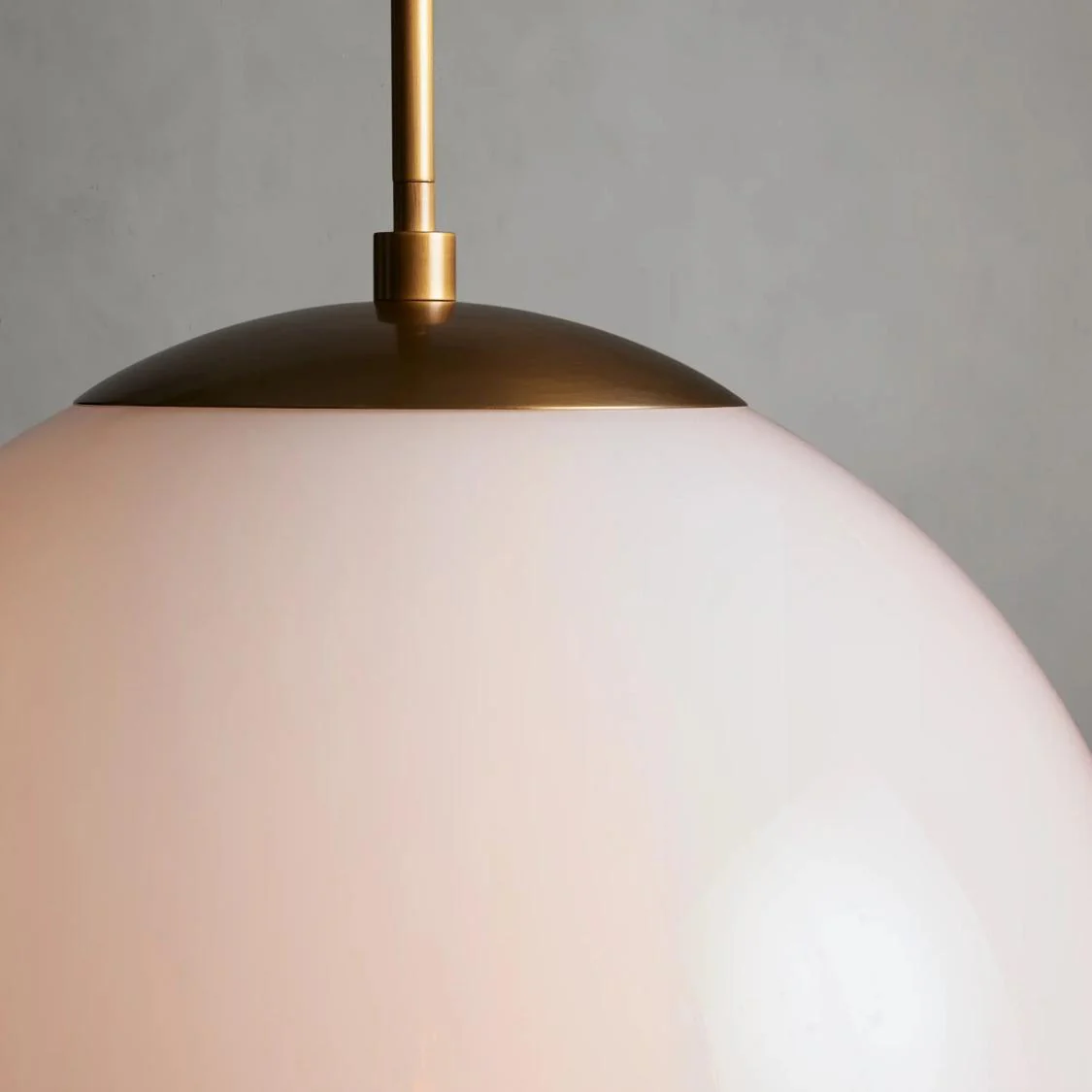 23" Glass Globe Pendant Light Brass Bronze E26 LED Ceiling Fixture - Image 7