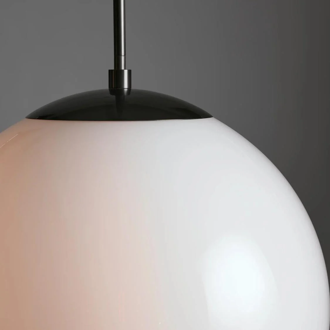 23" Glass Globe Pendant Light Brass Bronze E26 LED Ceiling Fixture - Image 8