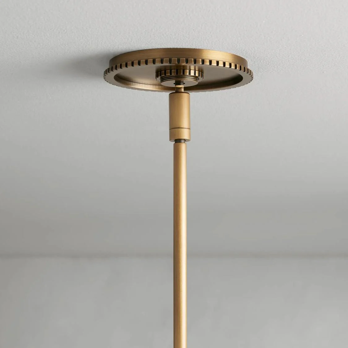 23" Glass Globe Pendant Light Brass Bronze E26 LED Ceiling Fixture - Image 9