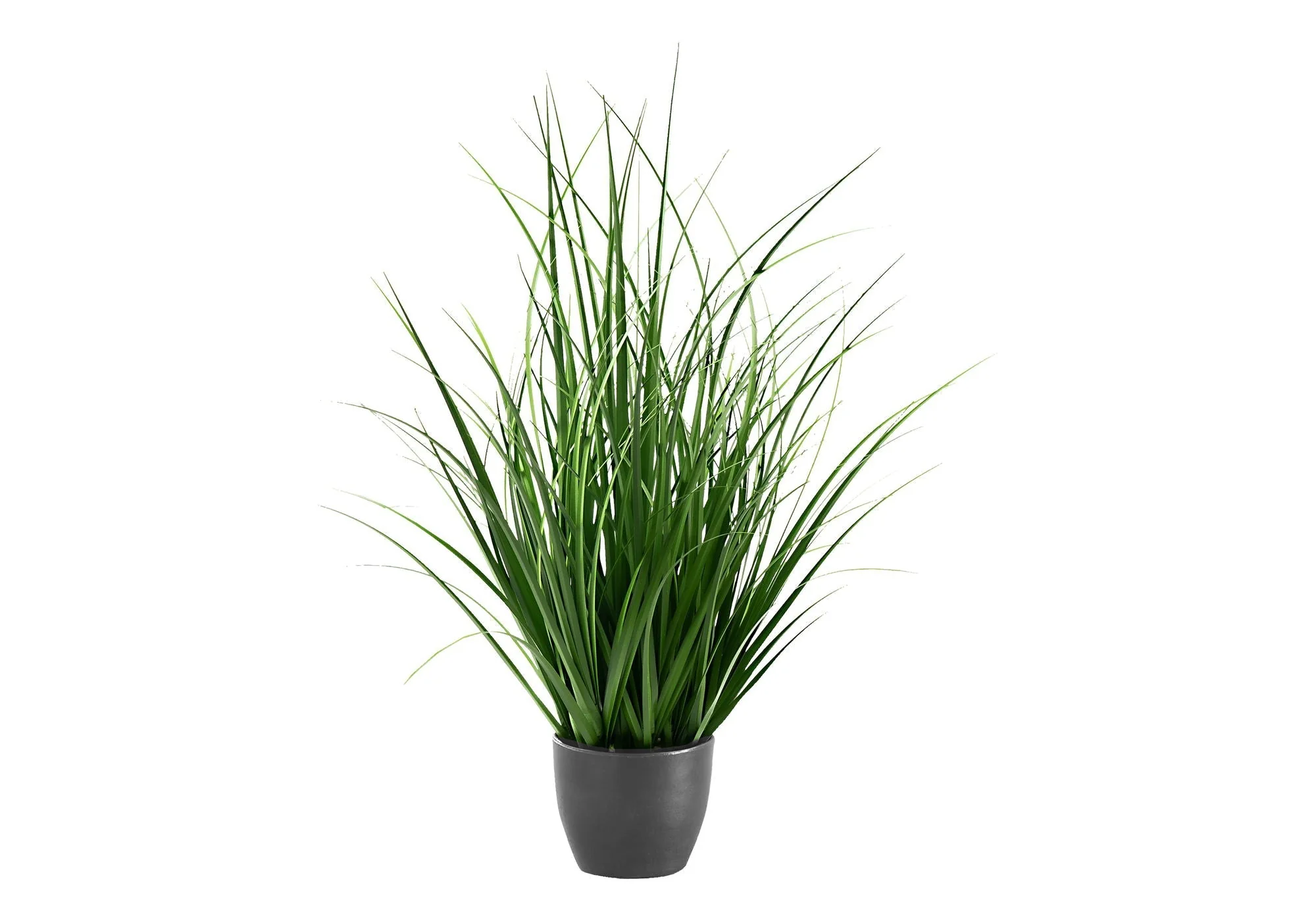 23" Tall, Artificial Plant, Grass, Indoor, Faux, Fake, Table, Greenery, Potted, Real Touch, Decorative - Green / Black - Image 3
