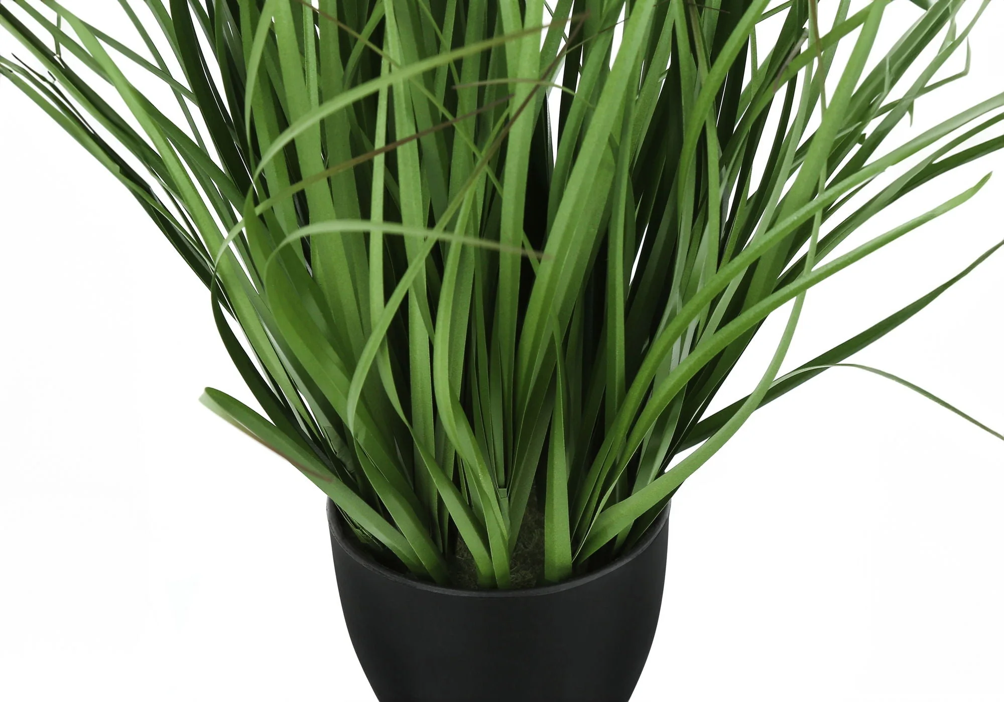23" Tall, Artificial Plant, Grass, Indoor, Faux, Fake, Table, Greenery, Potted, Real Touch, Decorative - Green / Black - Image 4