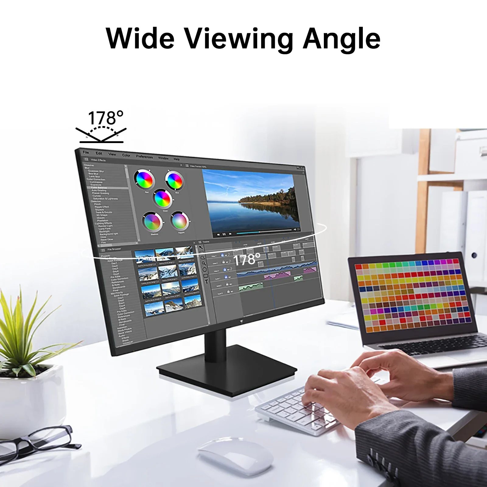 24" 1080P 100Hz FreeSync Gaming Monitor, HDMI, VGA, HDR10, Office Display - Image 5
