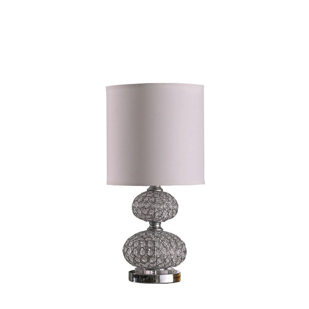 24" Chrome Filigree Cage Table Lamp - Image 4