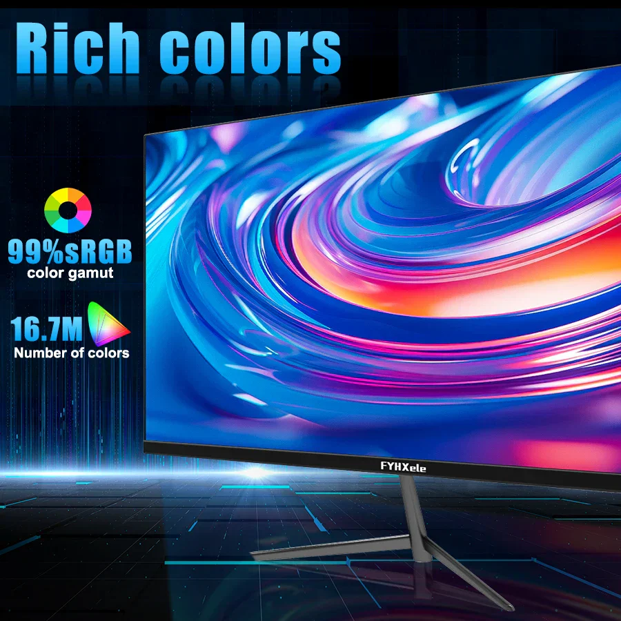 24" Gaming Monitor FYHXele 1080P 100Hz 2ms Eye Care LCD HDR G-Sync VESA Display - Image 4
