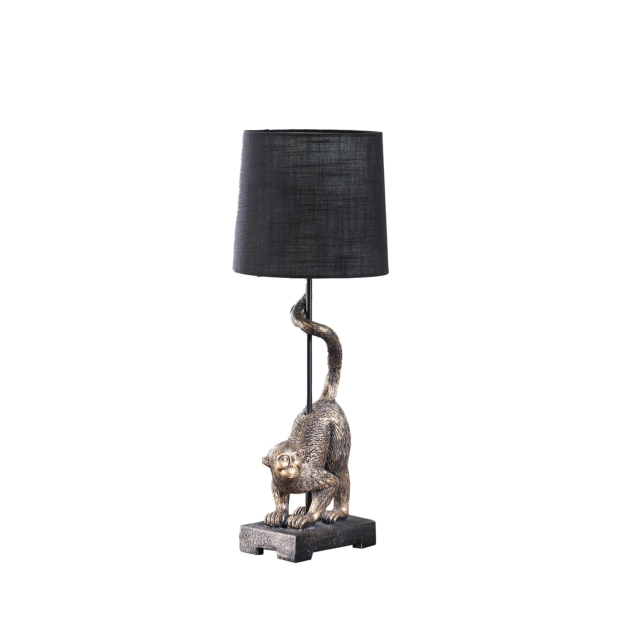 24" Wildlife Old World Antique Bronze Capuchin Monkey Table Lamp - Image 3