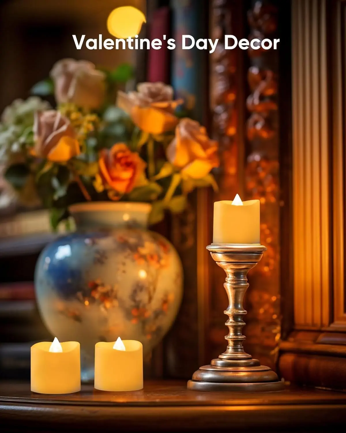 24PCS LED Flameless Tea Light Candles – Battery Operated Wedding & Party Decor - Image 2