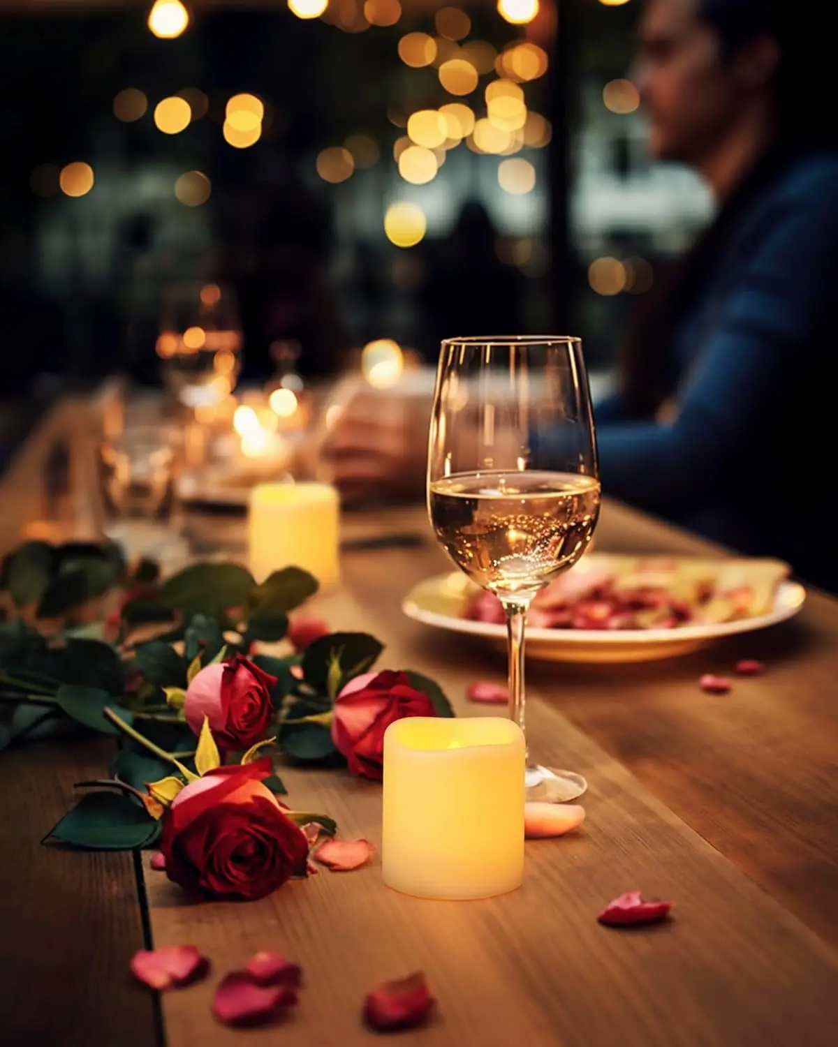 24PCS LED Flameless Tea Light Candles – Battery Operated Wedding & Party Decor - Image 4