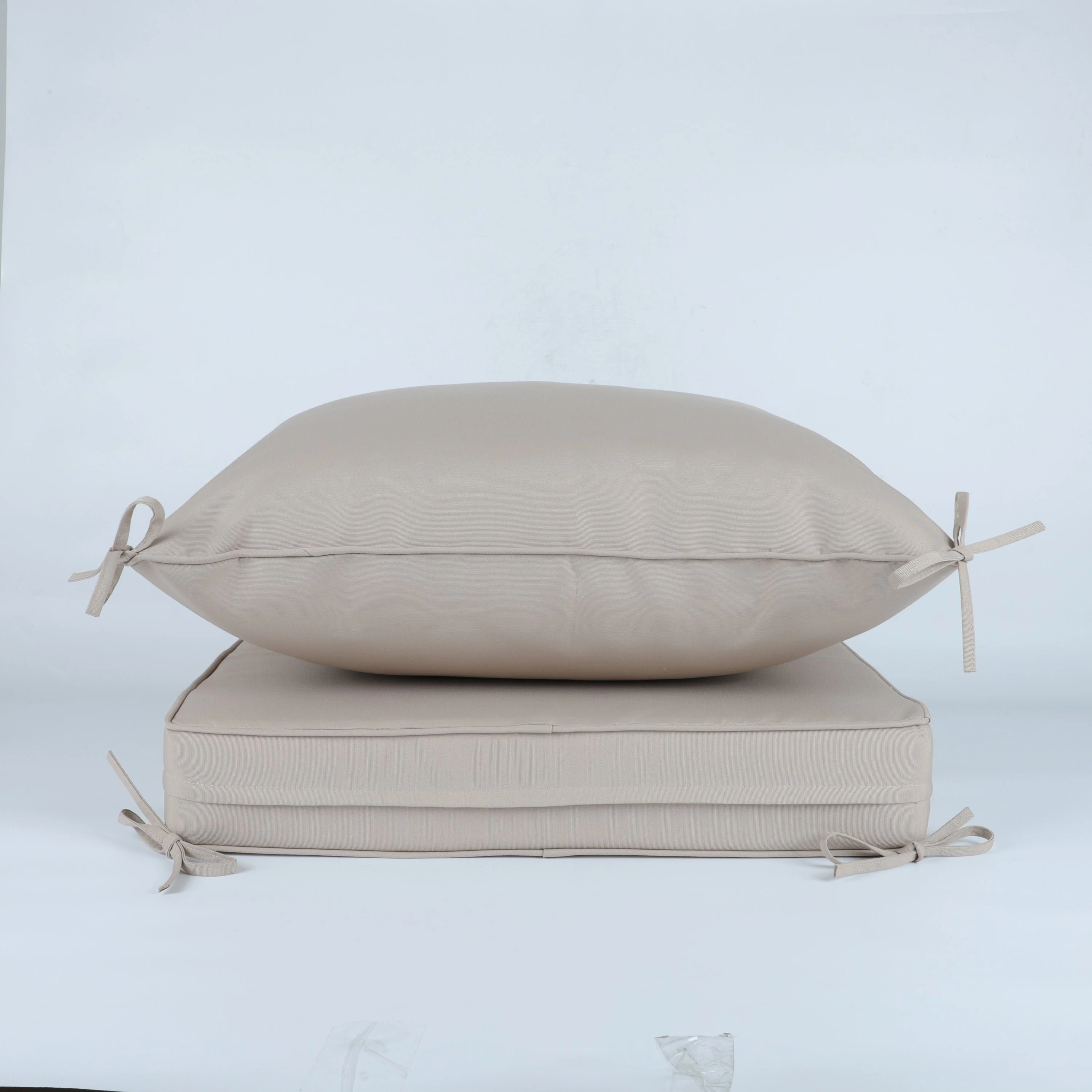 24x24 Inch Outdoor Deep Seat Cushion Set - Beige - Image 6