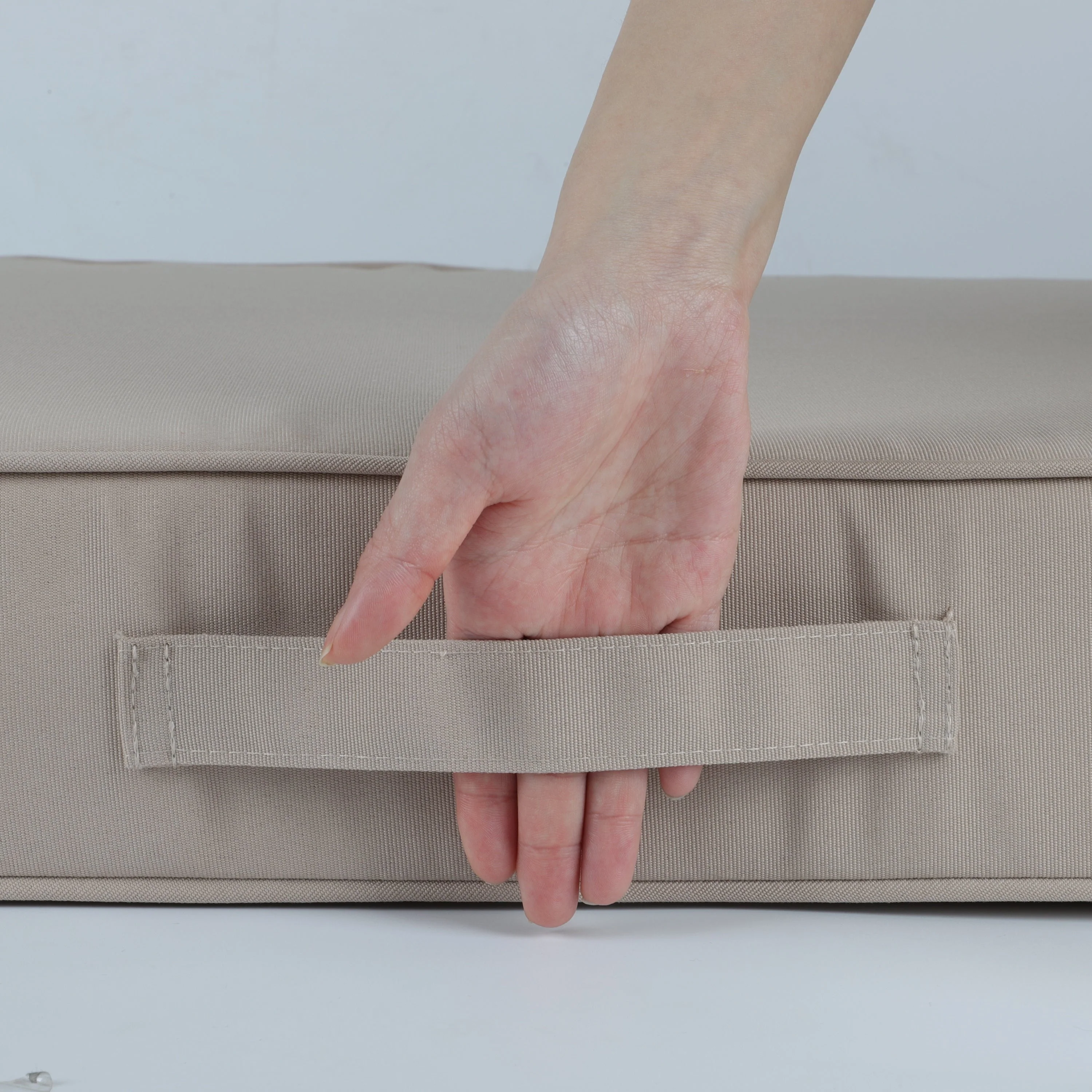 24x24 Inch Outdoor Deep Seat Cushion Set - Beige - Image 9