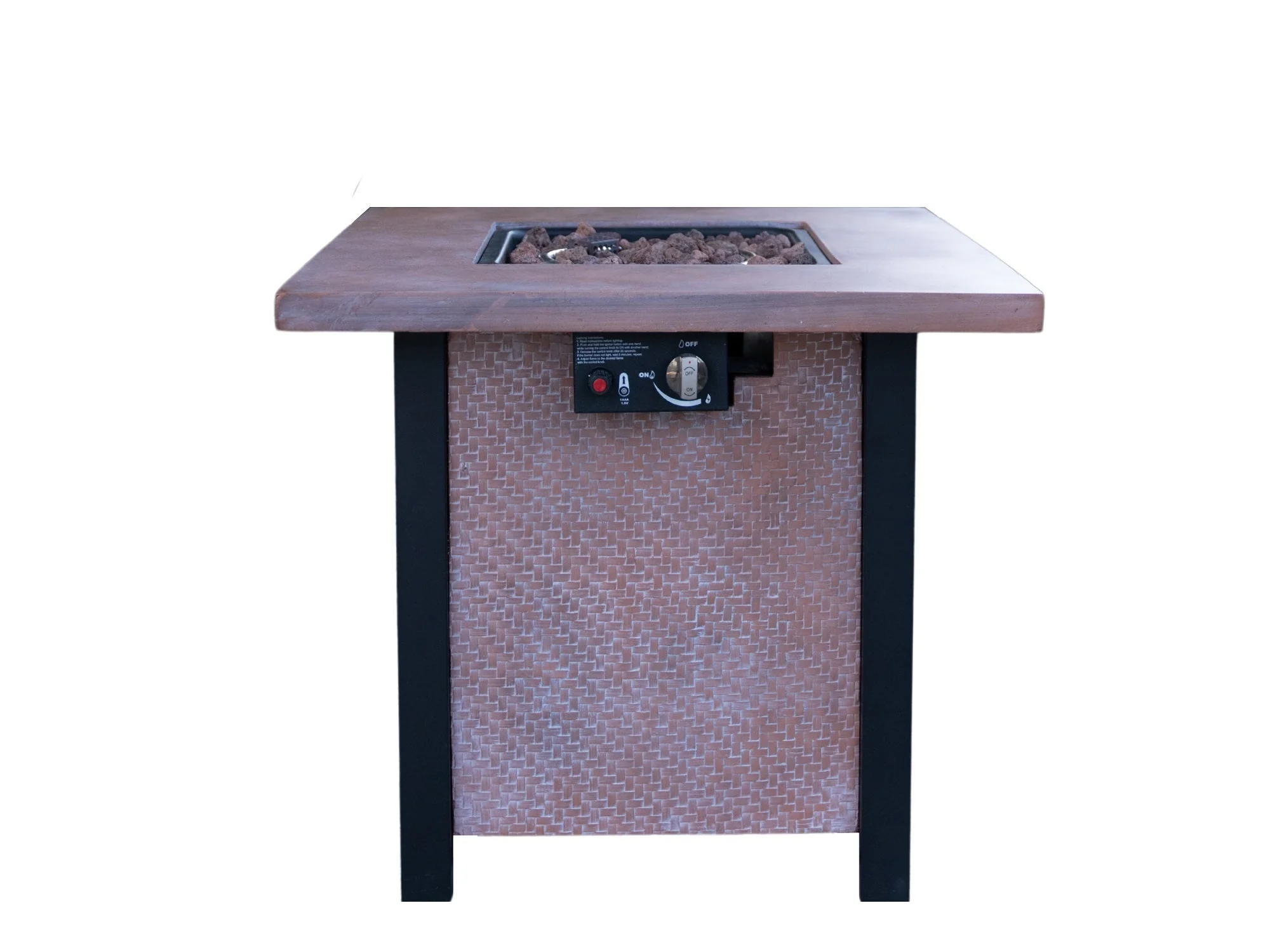 25" H Outdoor Patio Propane Gas Fire Pit Table - 50,000 BTU - Image 4