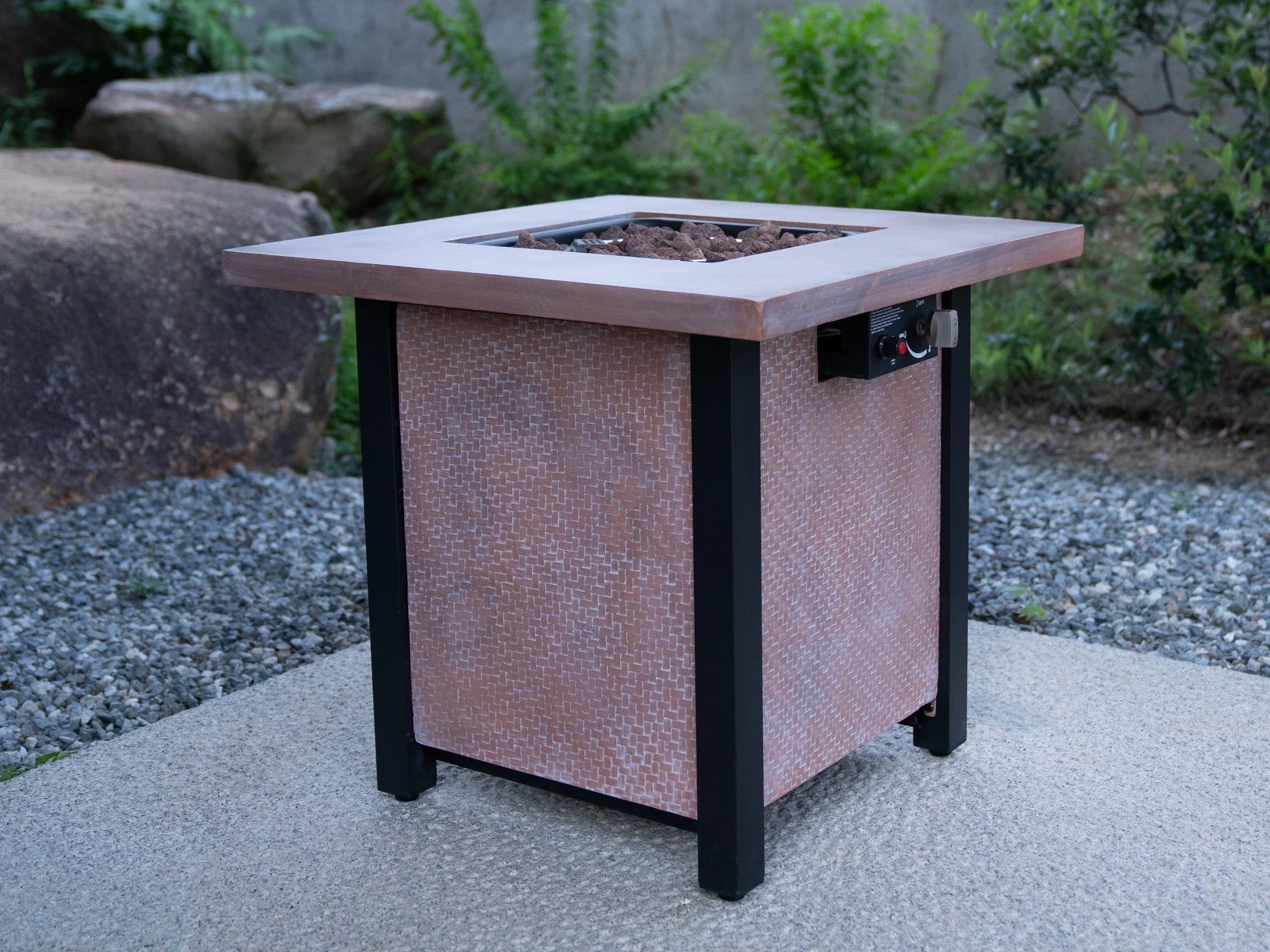 25" H Outdoor Patio Propane Gas Fire Pit Table - 50,000 BTU - Image 6