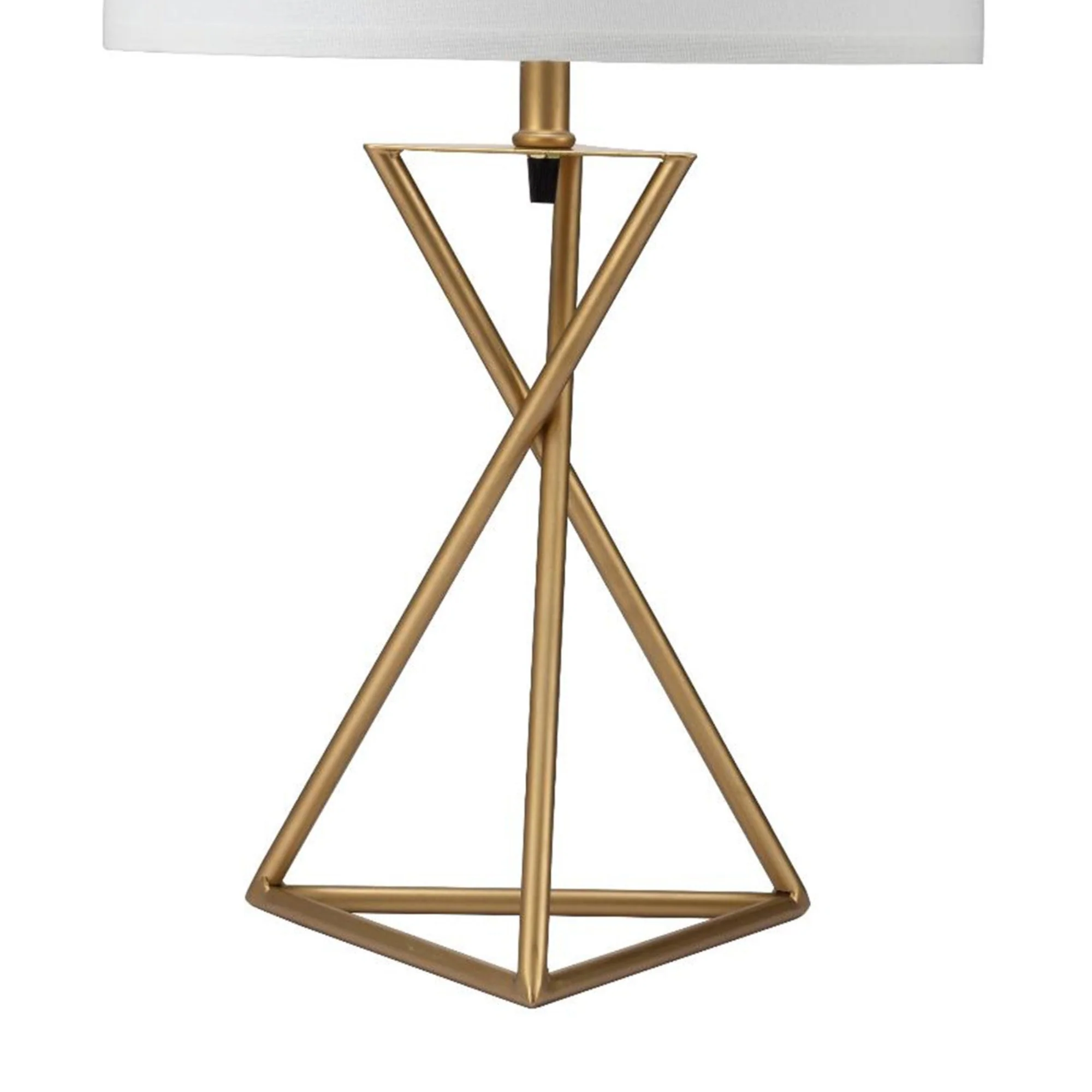 26.25" Tall Ester Mid-Century Metal Table Lamp in Matte Gold - Image 4