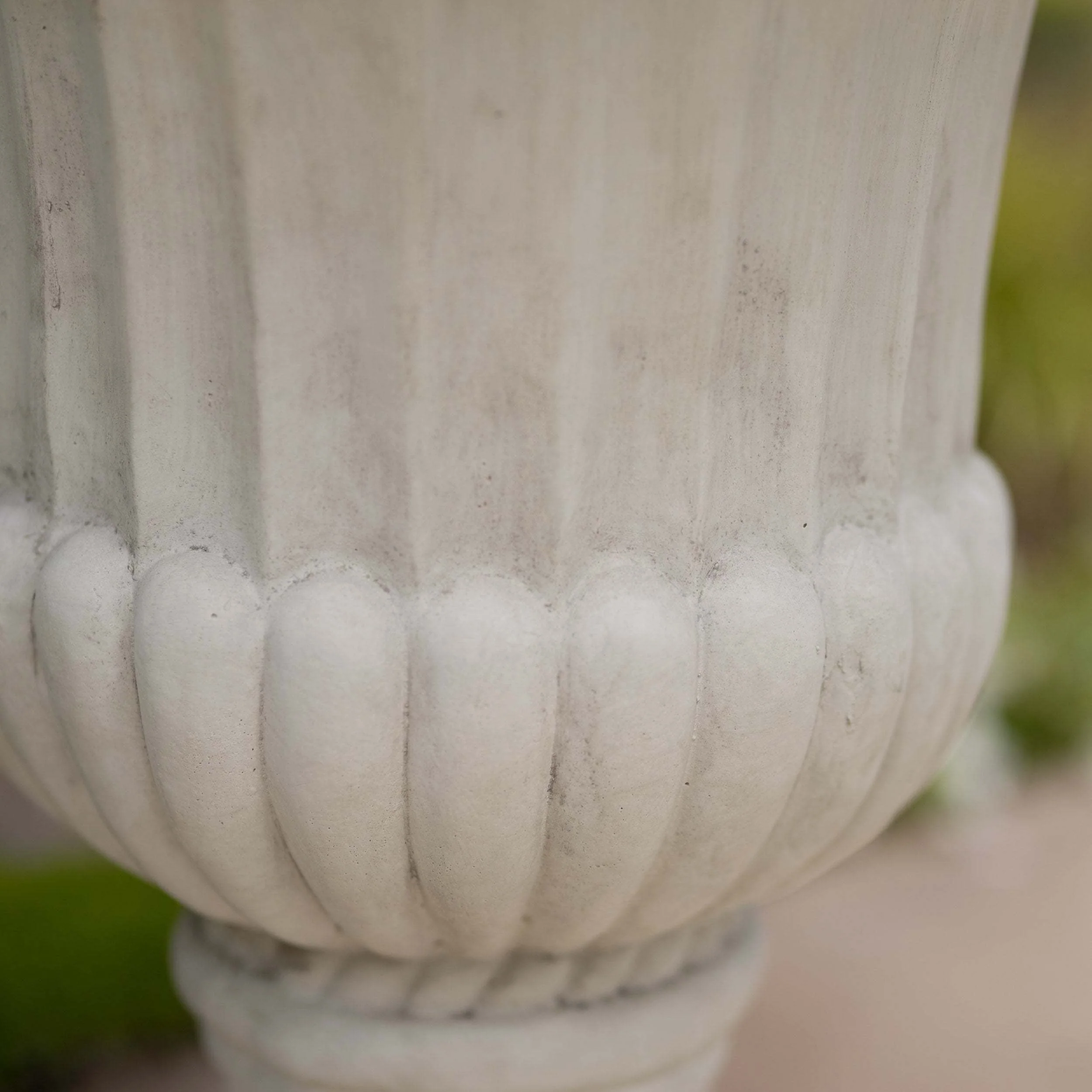 26.5' H Classic Antique White Italian MGO Urn Planter - Image 7