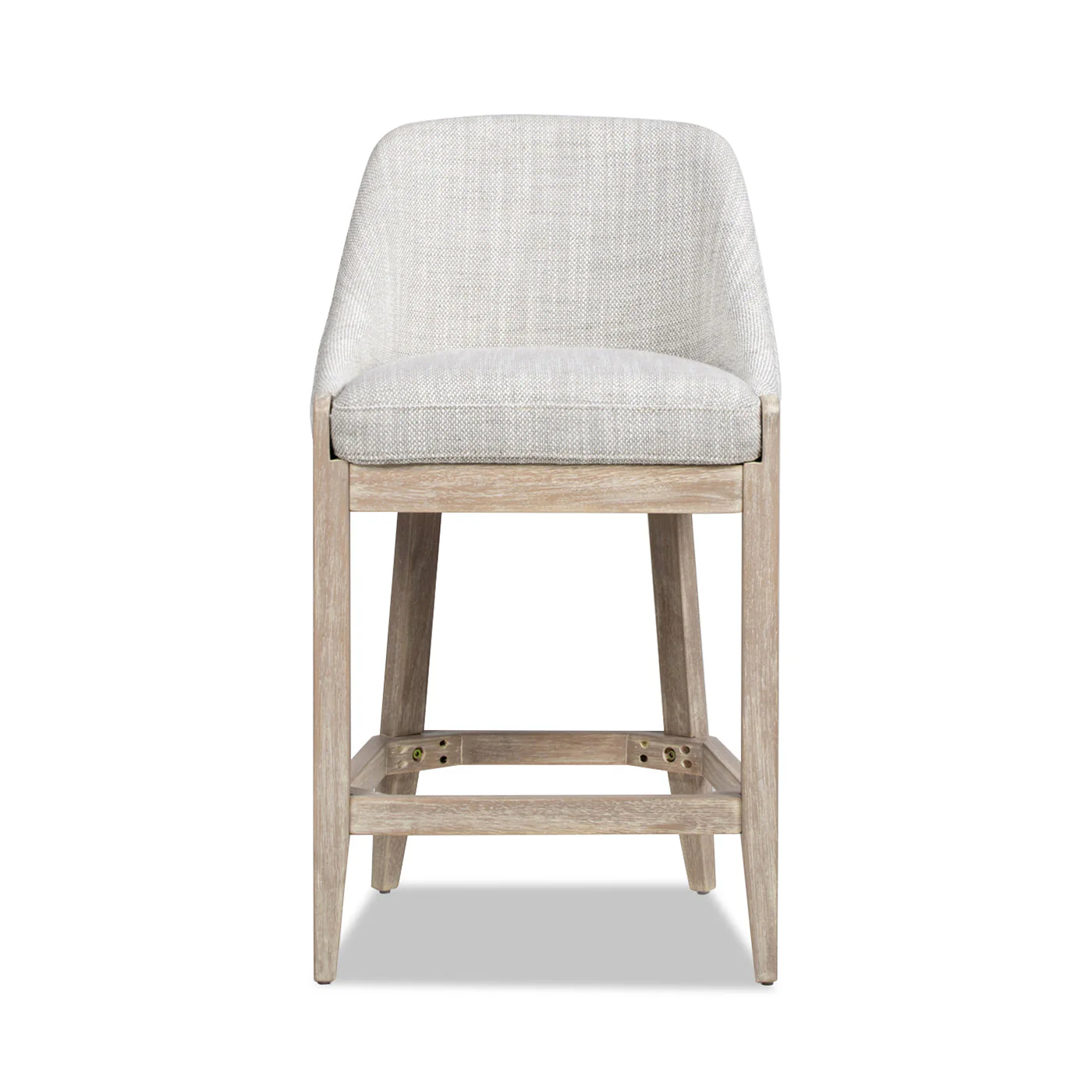 26.5" Upholstered Counter Stool with Curved Back - Image 3