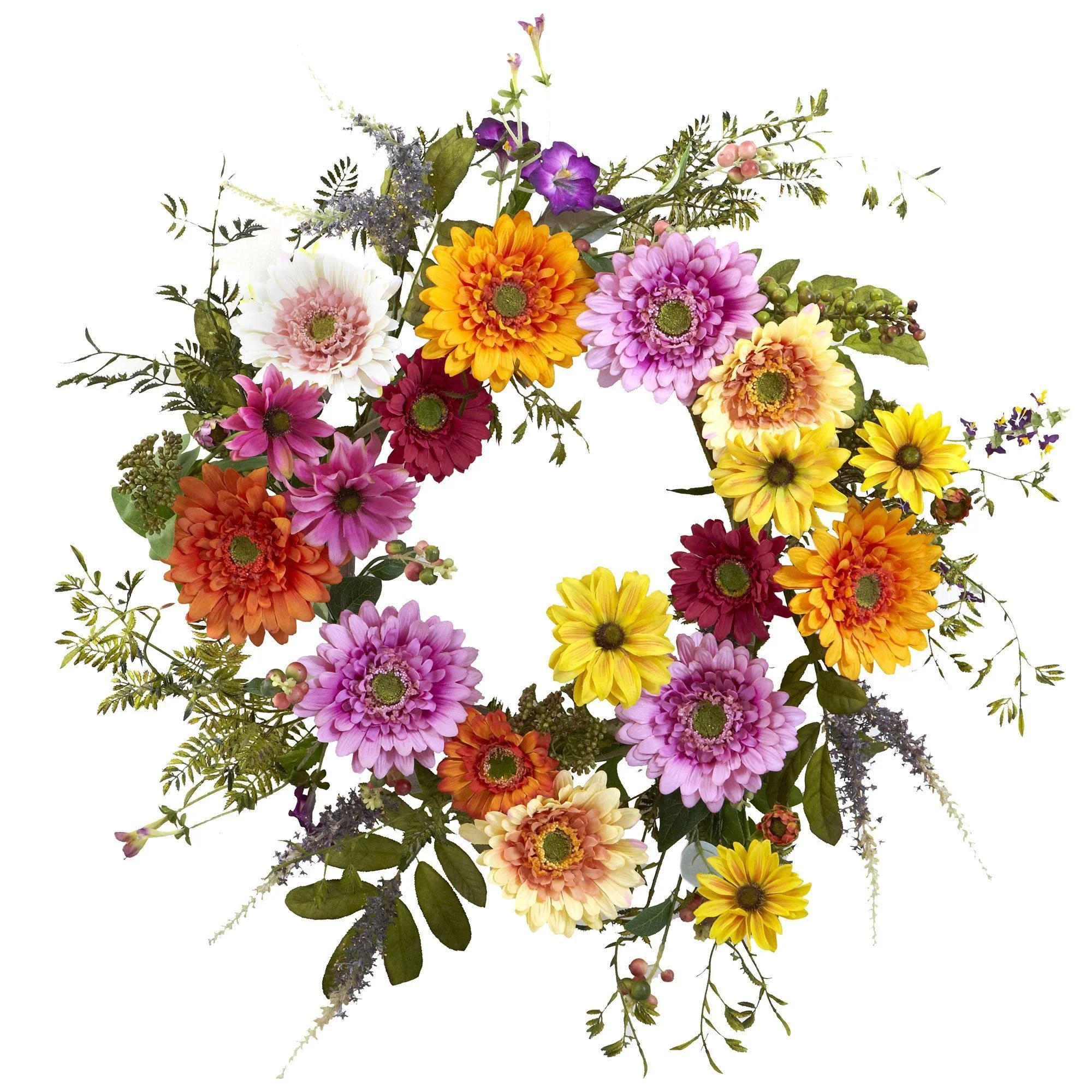 26” African Sunflower Wreath - Image 3
