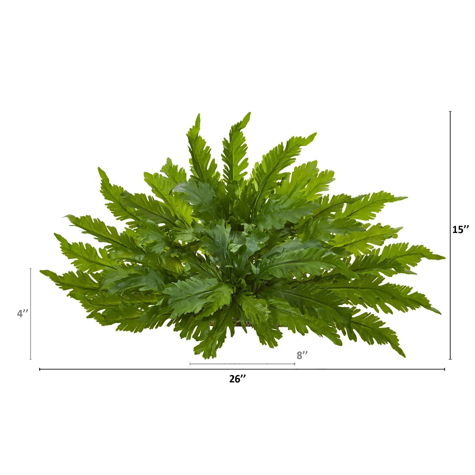 26” Fern Artificial Ledge Plant - Image 2