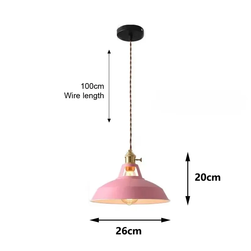 26cm LED Pendant Light 7-Color Dimmable with Scandinavian Wood Decor - Image 10