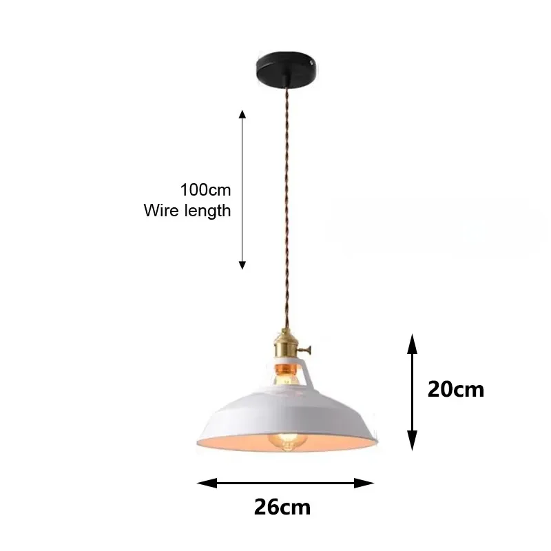 26cm LED Pendant Light 7-Color Dimmable with Scandinavian Wood Decor - Image 11