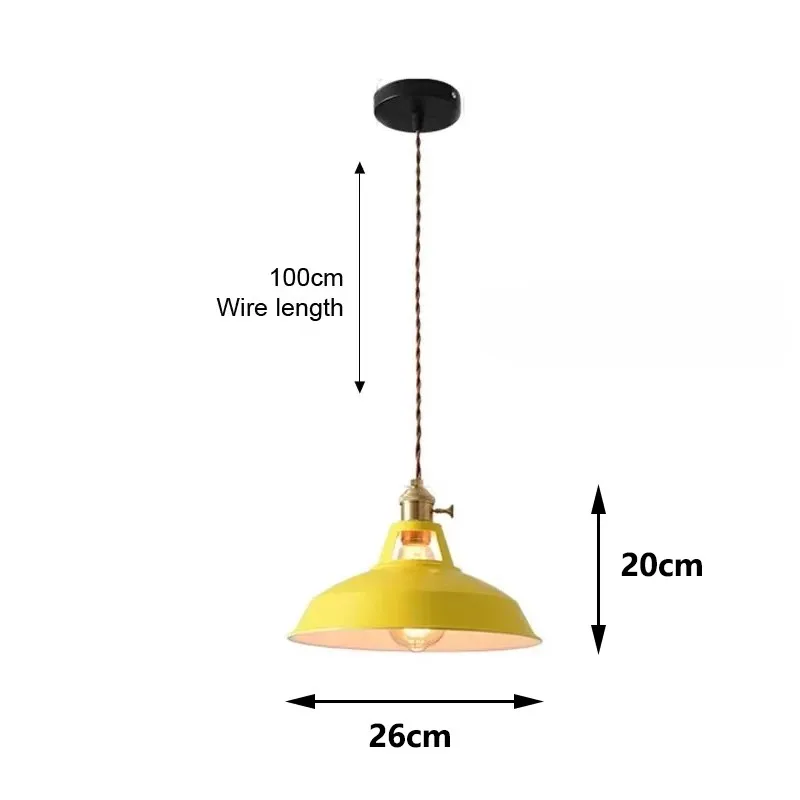 26cm LED Pendant Light 7-Color Dimmable with Scandinavian Wood Decor - Image 12
