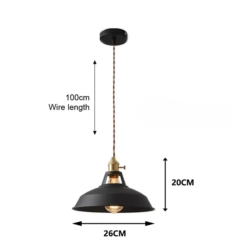 26cm LED Pendant Light 7-Color Dimmable with Scandinavian Wood Decor - Image 7