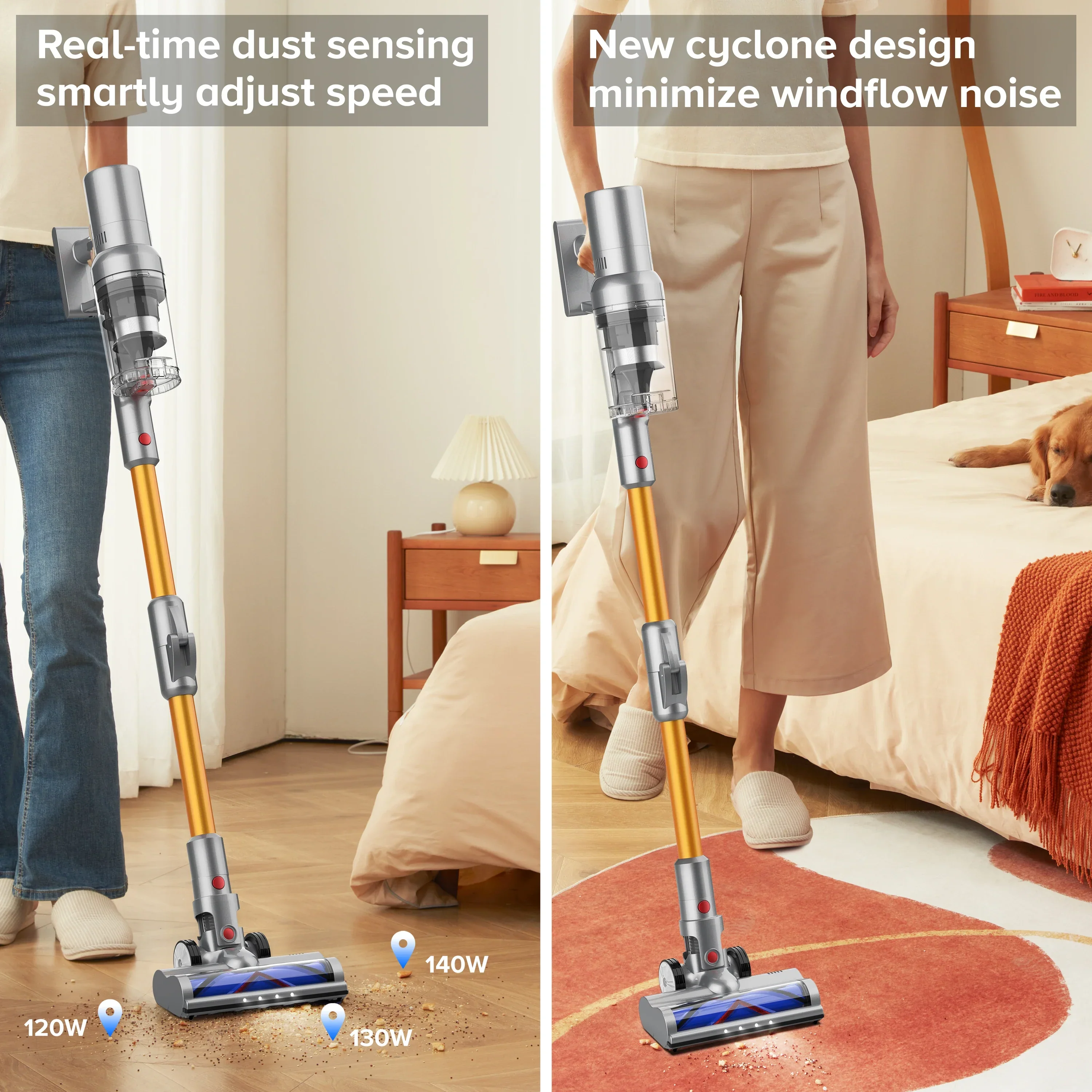 27000Pa Cordless Handheld Vacuum Cleaner Smart Sensor Auto Speed for Home - Image 4