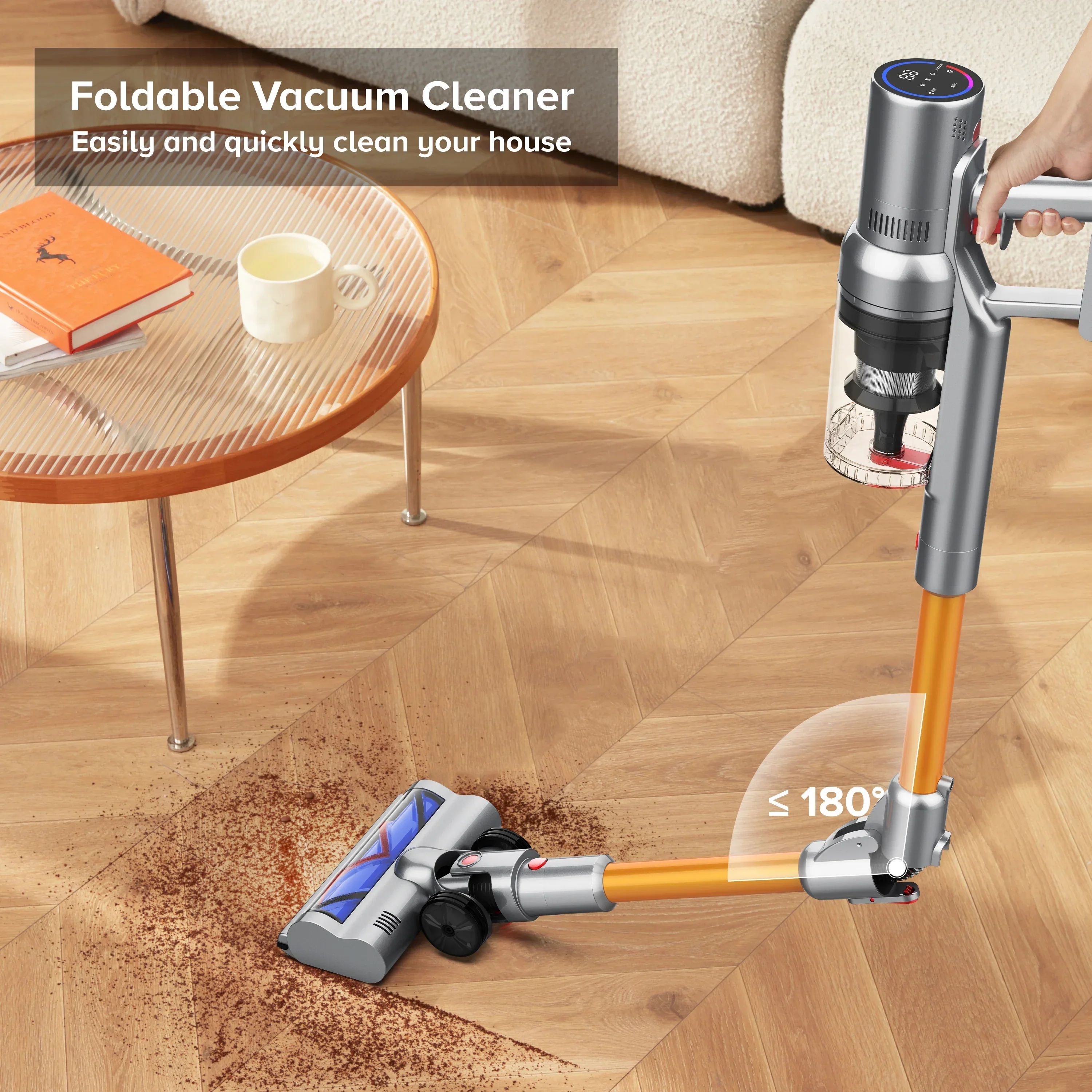 27000Pa Cordless Handheld Vacuum Cleaner Smart Sensor Auto Speed for Home - Image 6