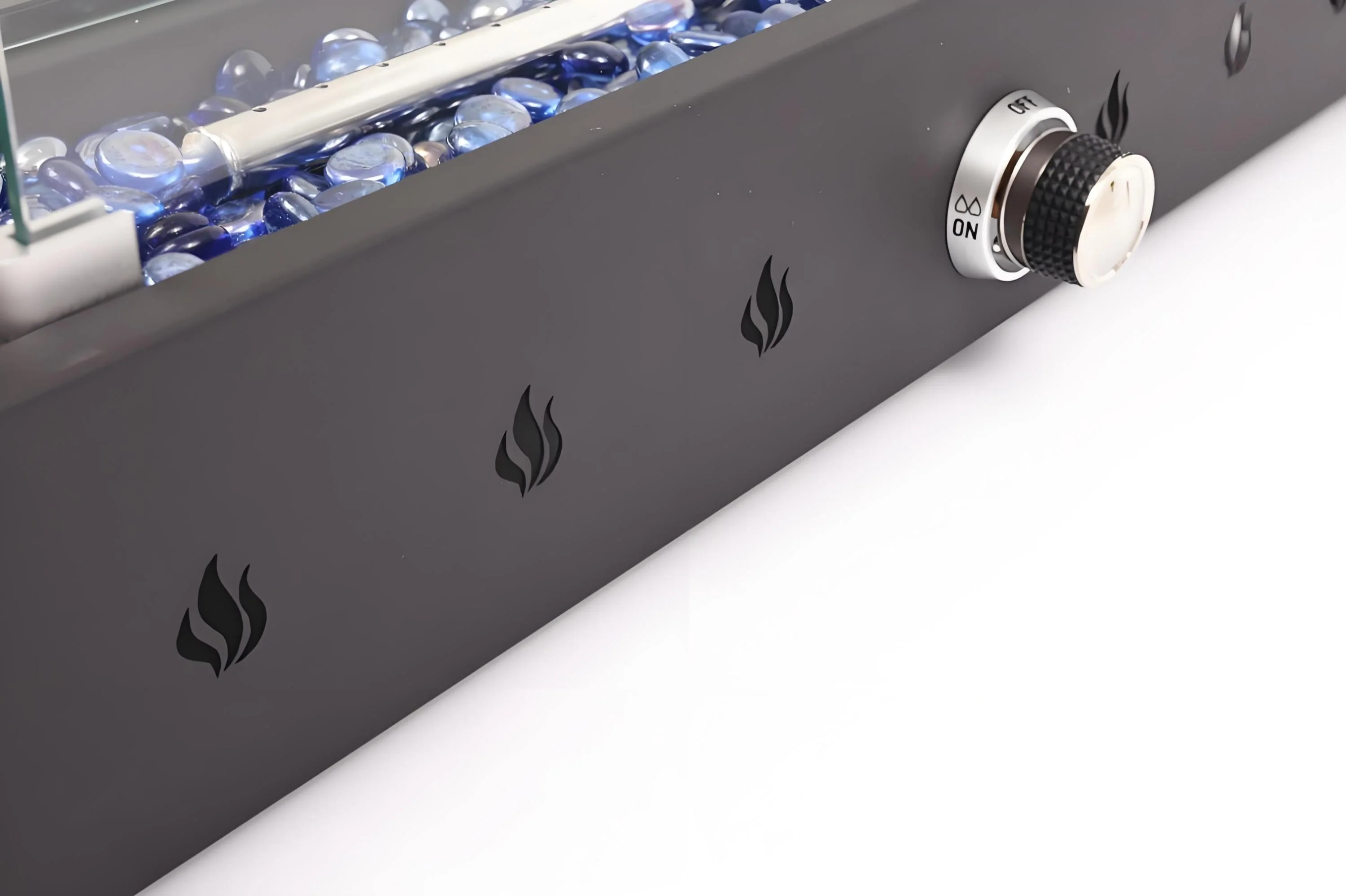28-Inch Rectangle Fire Pit with 40000 BTU Propane Heating - Image 8