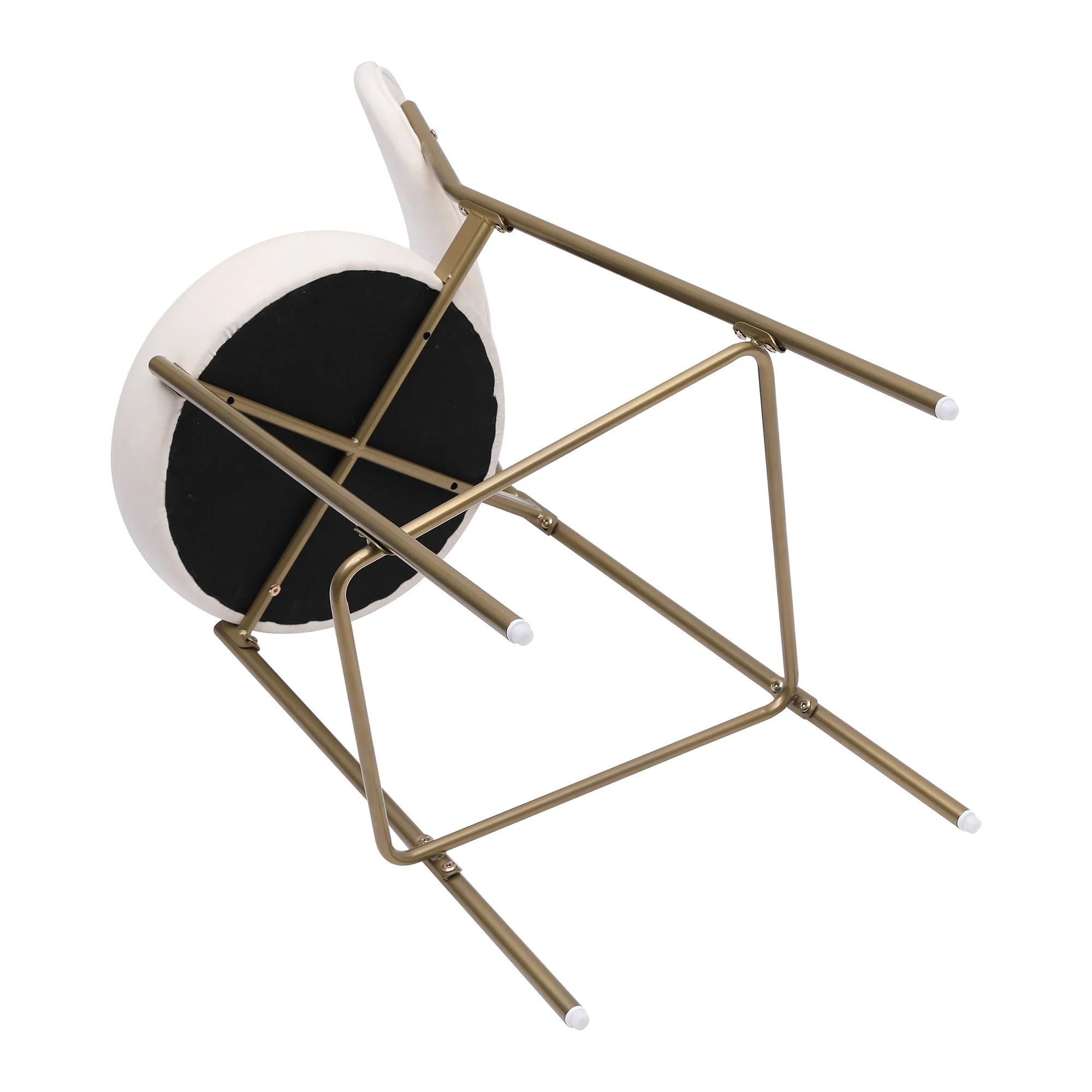 29'' Upholstered Velvet Bar Stools with Backrest & Footrest Set of 2 - Image 8