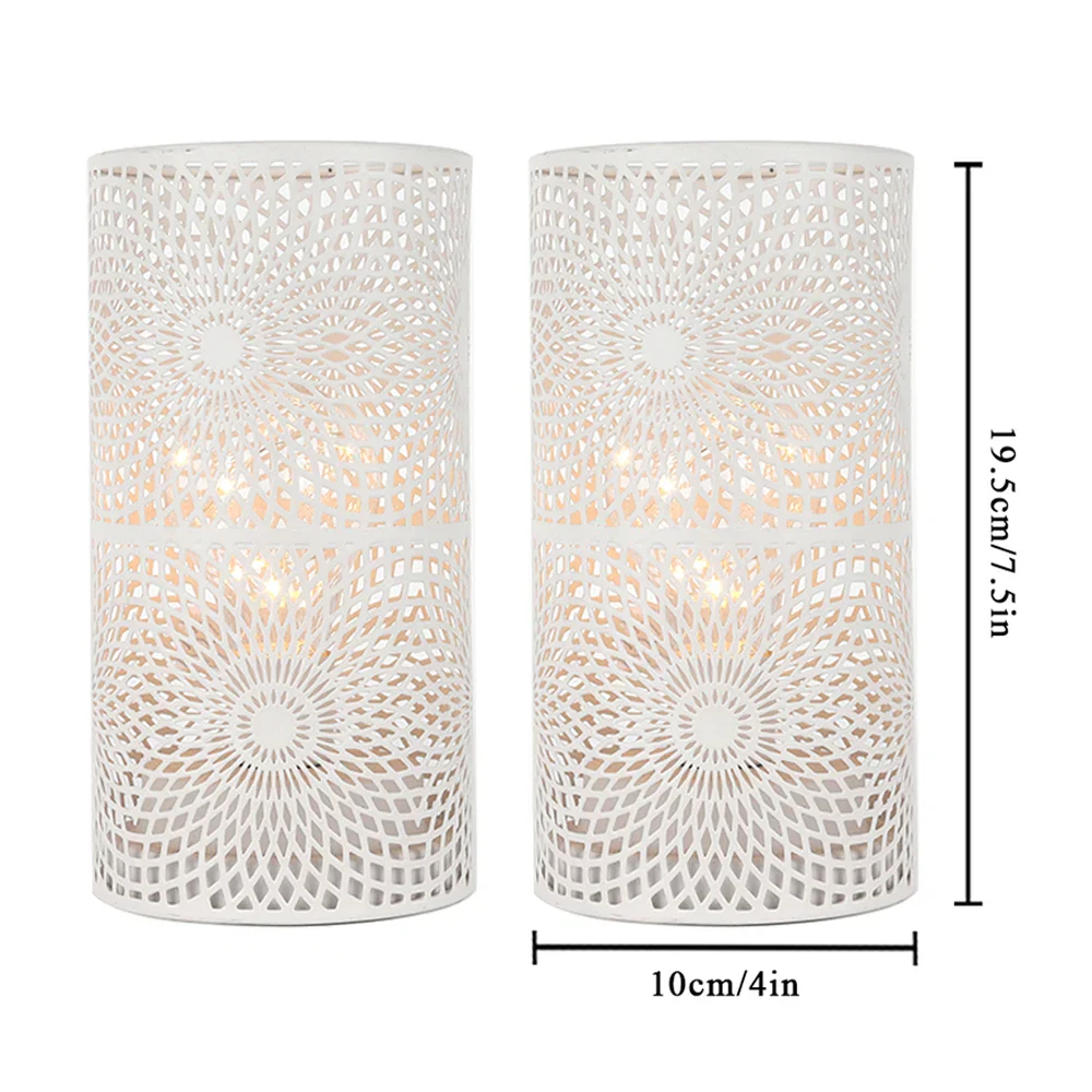 2Pcs Battery LED Table Lamps – Modern Cylinder Cordless Lights for Home & Wedding - Image 11
