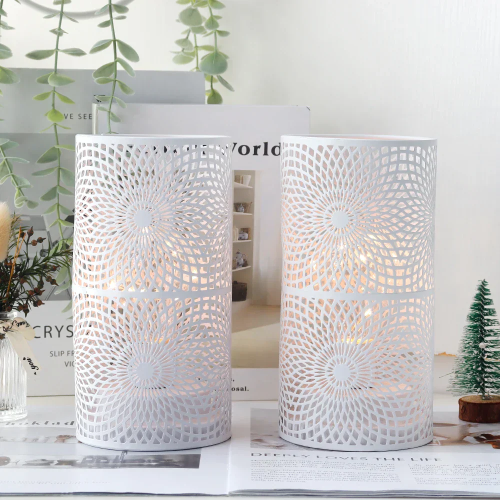 2Pcs Battery LED Table Lamps – Modern Cylinder Cordless Lights for Home & Wedding - Image 5