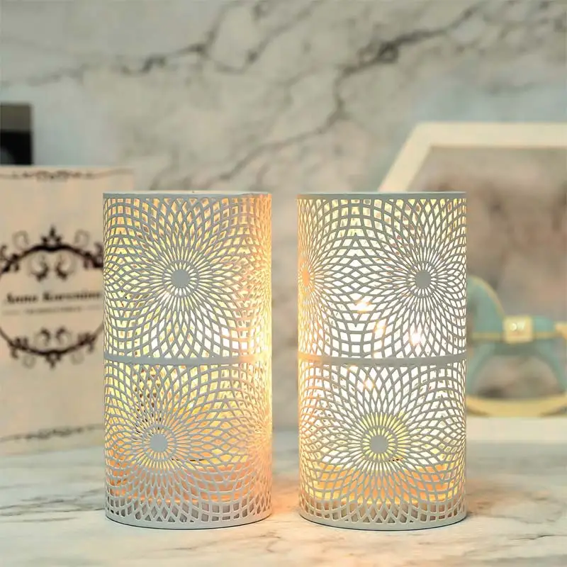 2Pcs Battery LED Table Lamps – Modern Cylinder Cordless Lights for Home & Wedding - Image 7