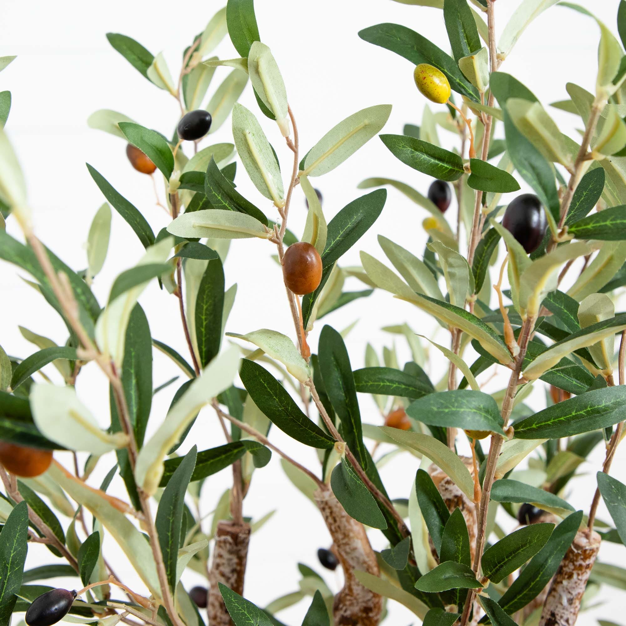 3.5’ Artificial Olive Tree with Lush Design - Image 2
