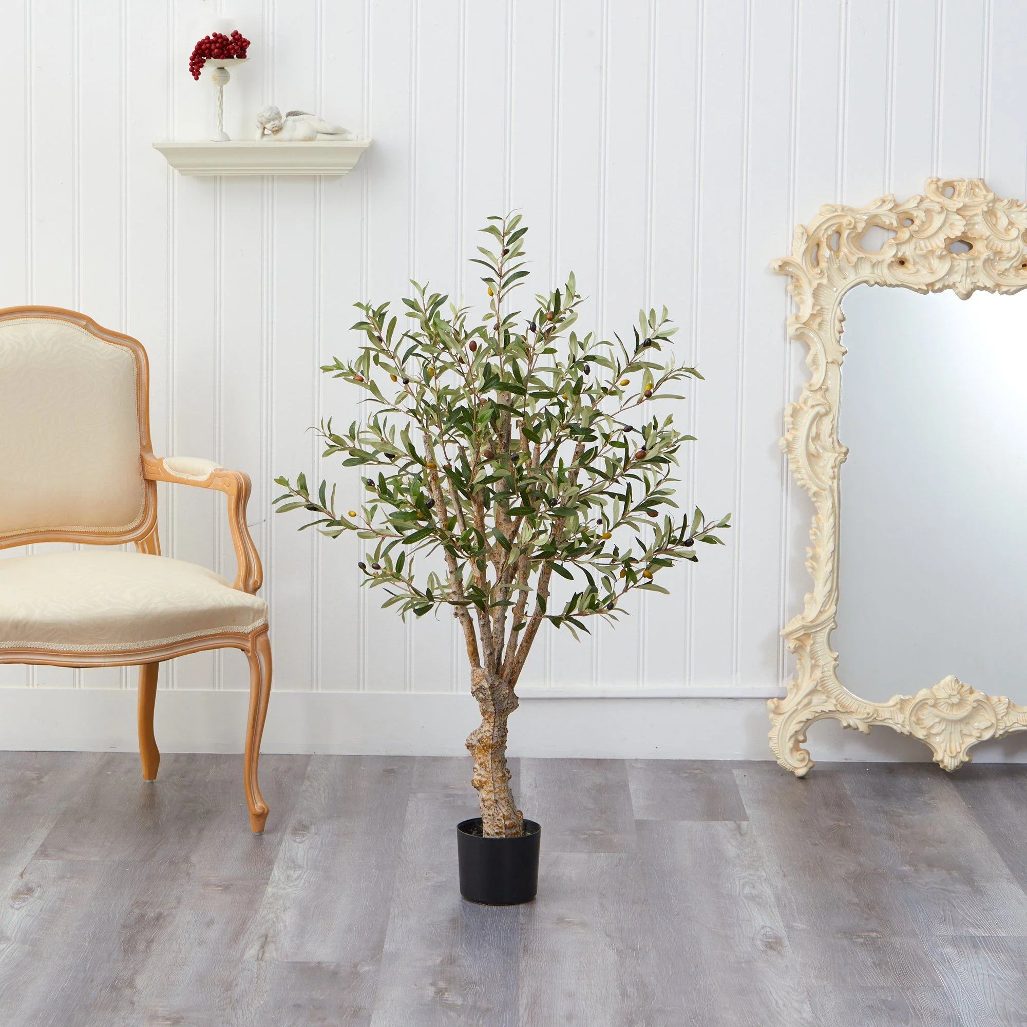 3.5’ Artificial Olive Tree with Lush Design - Image 4