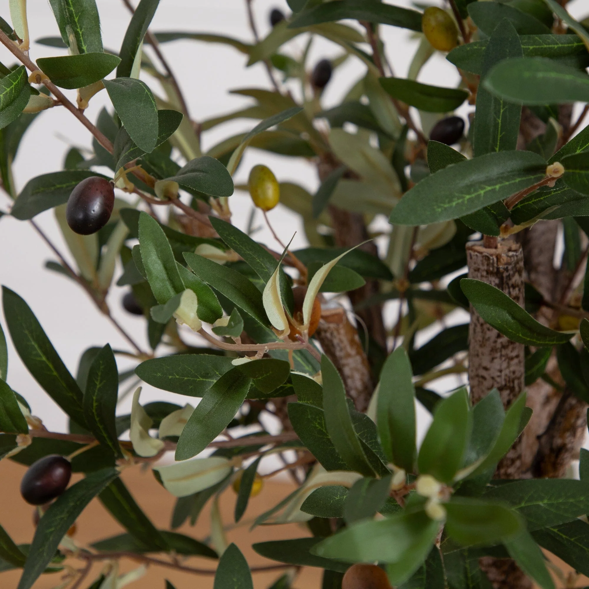 3.5’ Olive Tree in White Tower Planter - Image 2