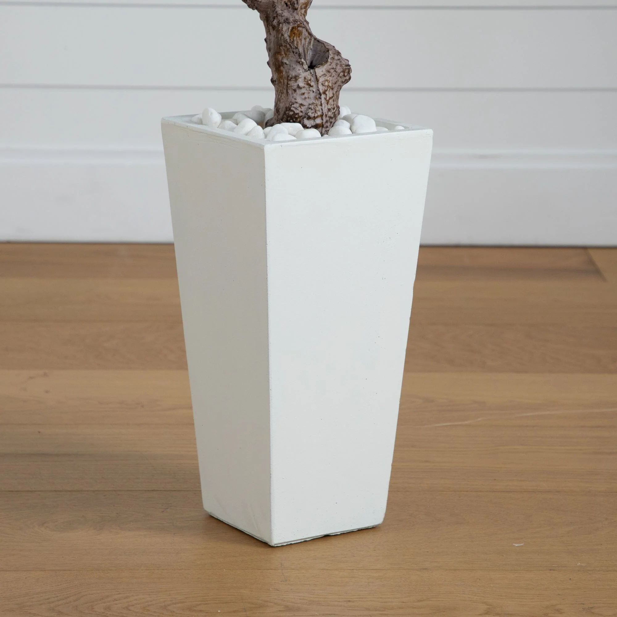 3.5’ Olive Tree in White Tower Planter - Image 3
