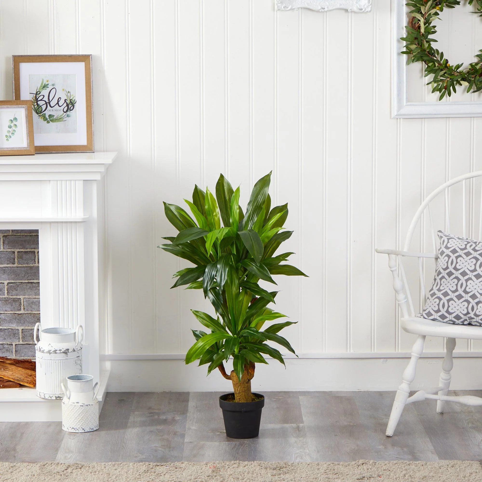 3' Corn Stalk Dracaena Artificial Plant (Real Touch) - Image 4
