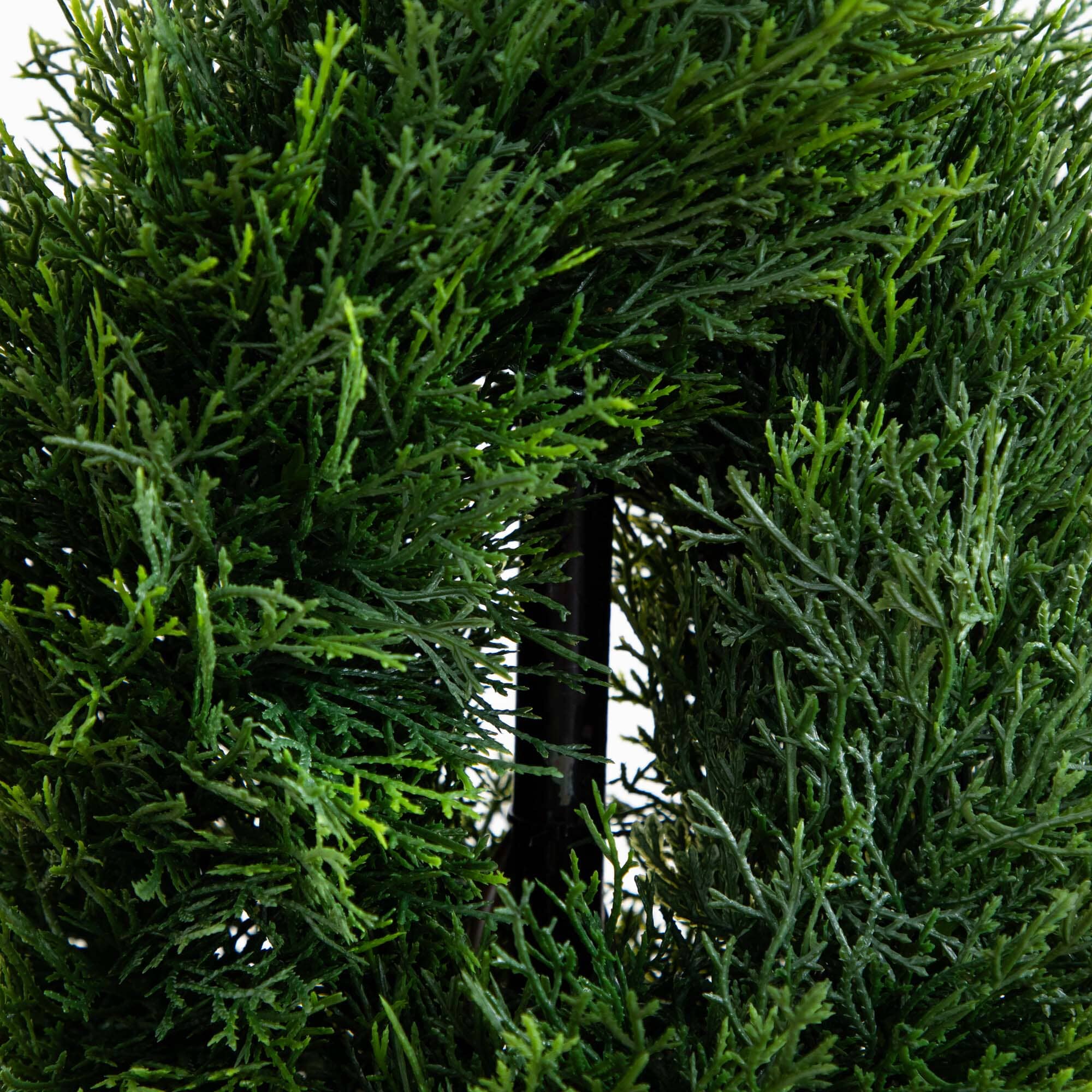 3' Double Pond Cypress Spiral Artificial Topiary Tree UV Resistant (Indoor/Outdoor) - Image 2