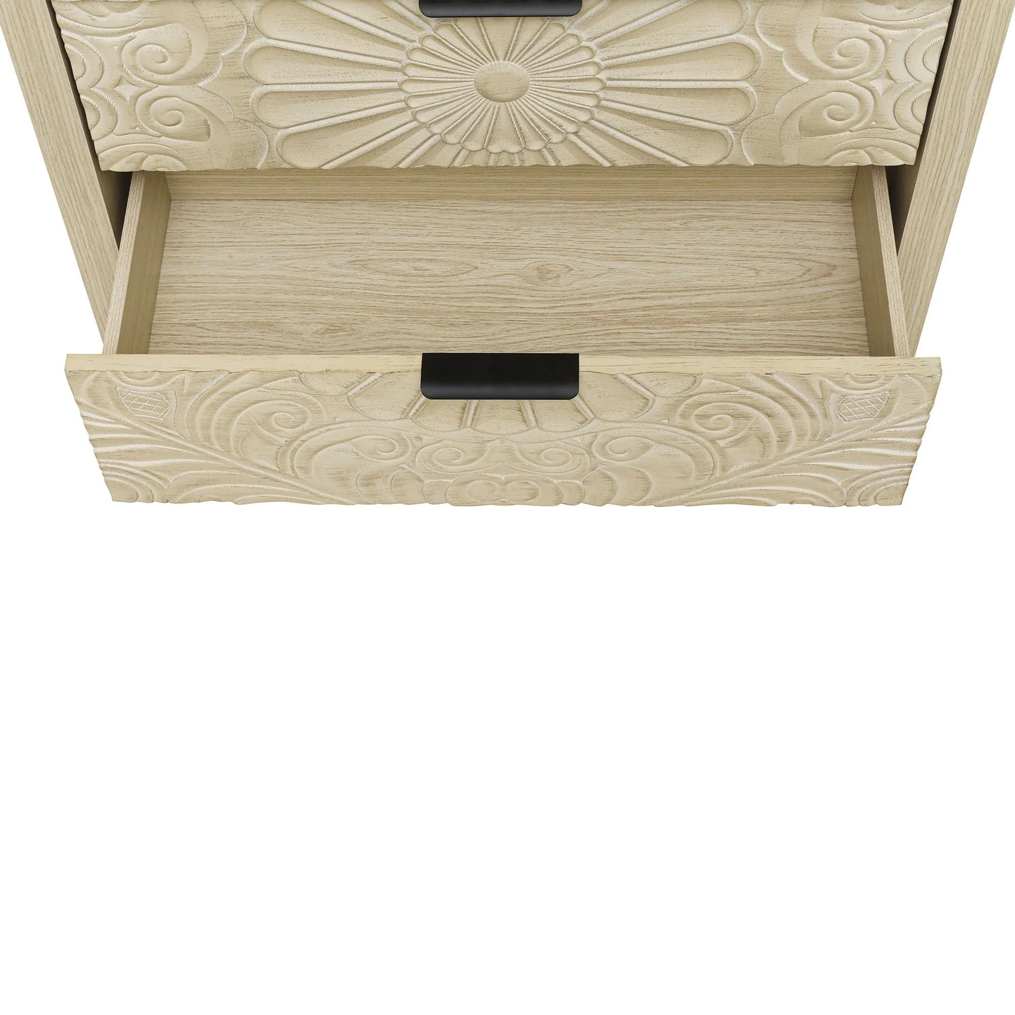 3 Drawer Cabinet, American Furniture, Suitable For Bedroom, Living Room, Study - Natural - Image 18