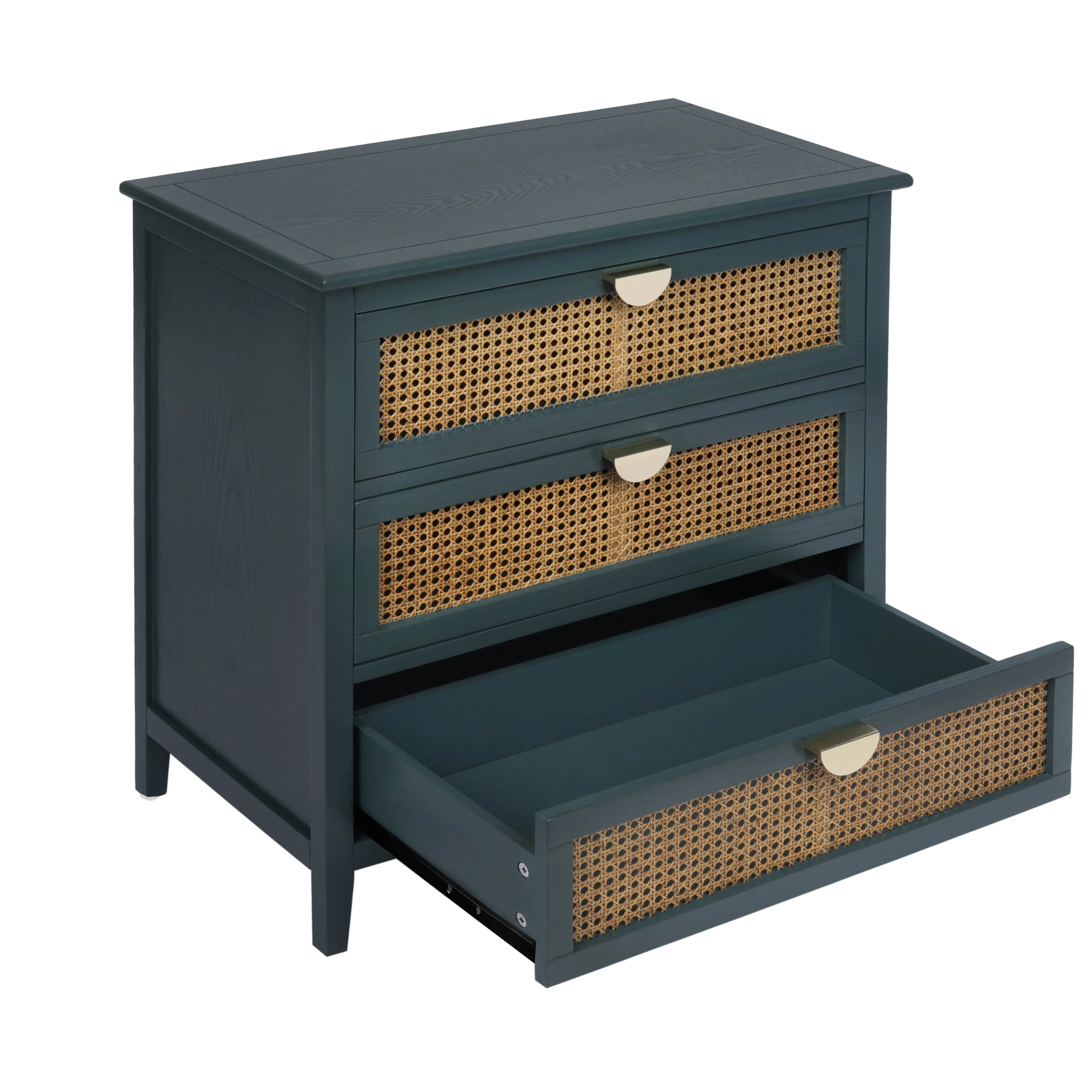 3 Drawer Cabinet Natural Rattan - Image 15