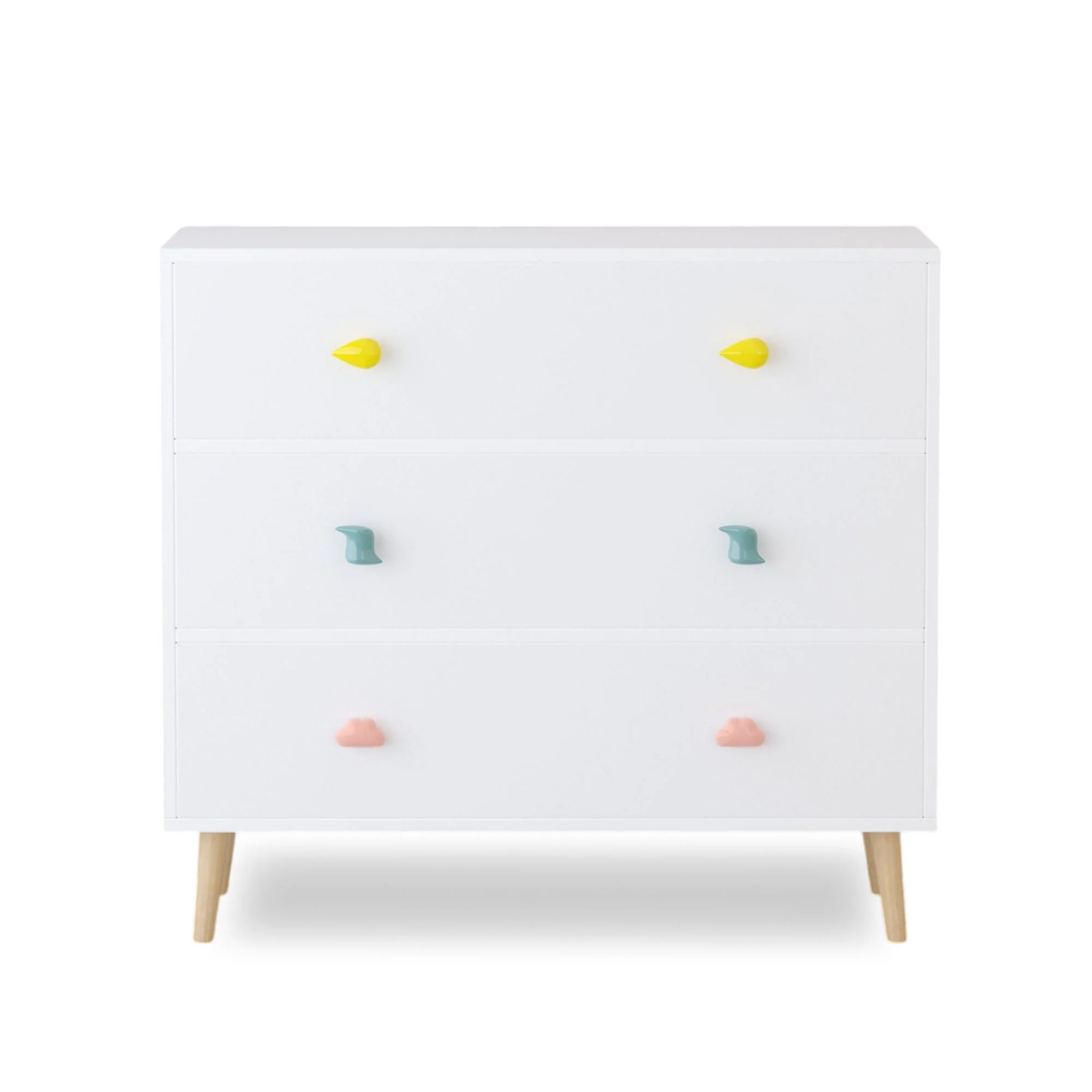 3 Drawer Dresser, Storage Cabinet With Anti Tip Safety - Image 2