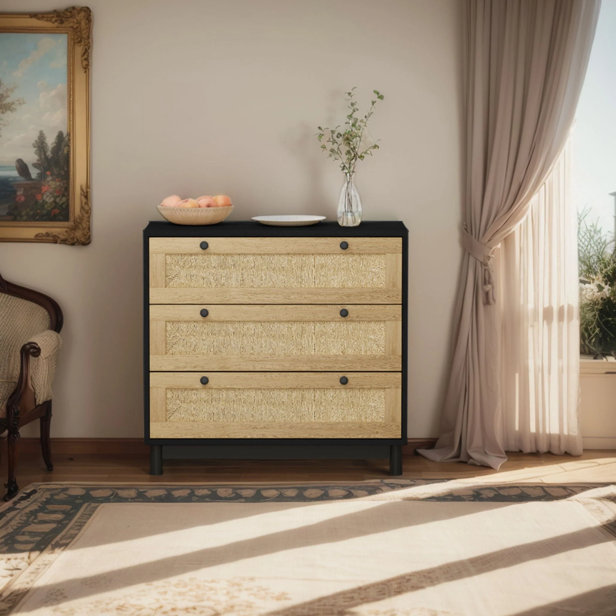 3 Drawer Storage Cabinet For Living Room - Image 14