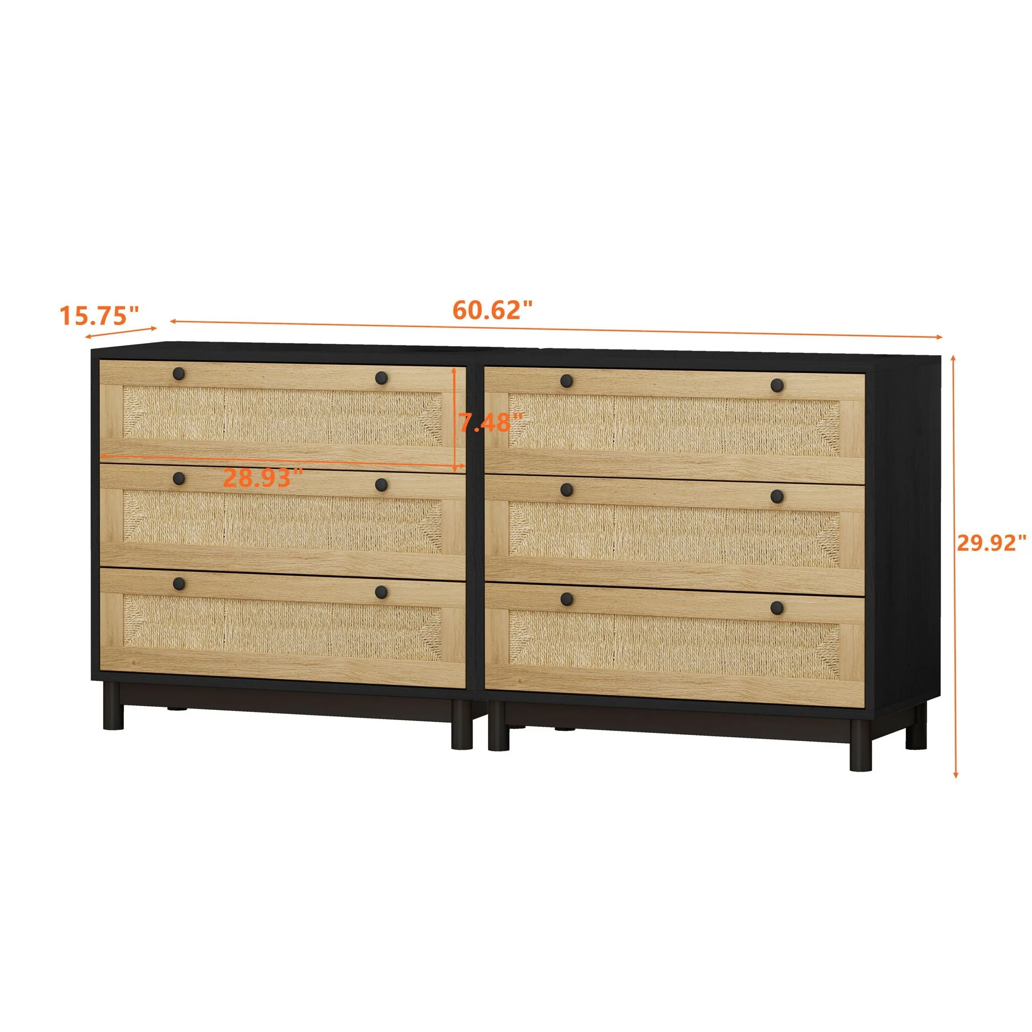 3 Drawer Storage Cabinet For Living Room - Image 2