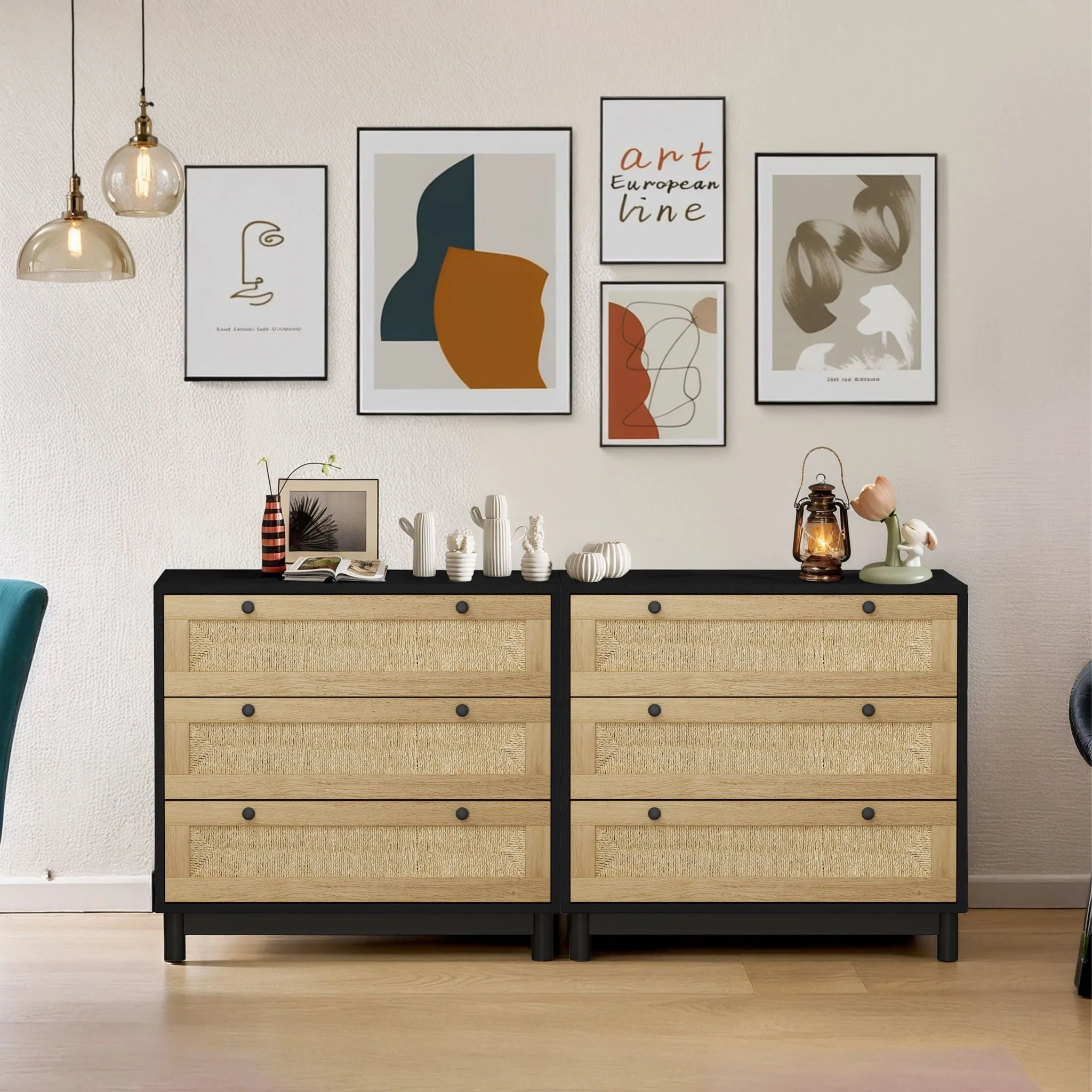3 Drawer Storage Cabinet For Living Room - Image 4