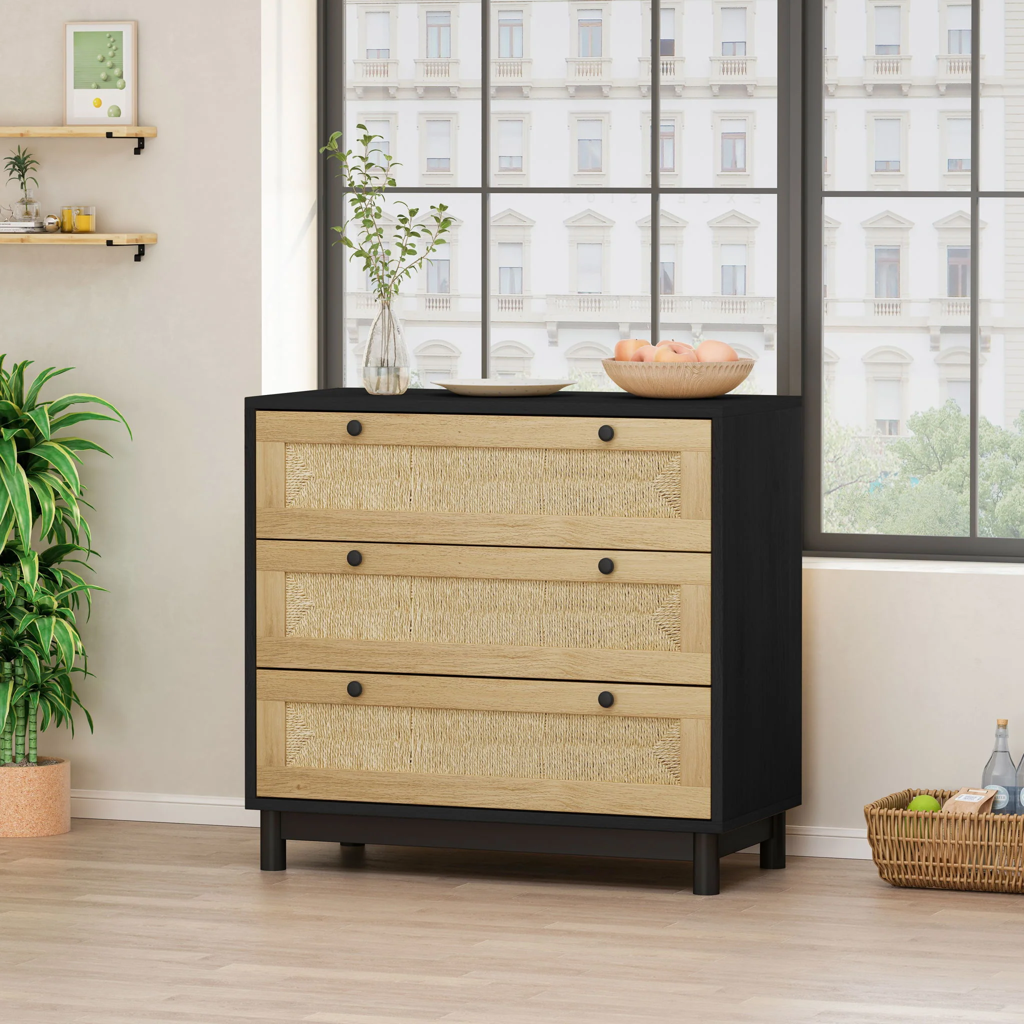 3 Drawer Storage Cabinet For Living Room - Image 6