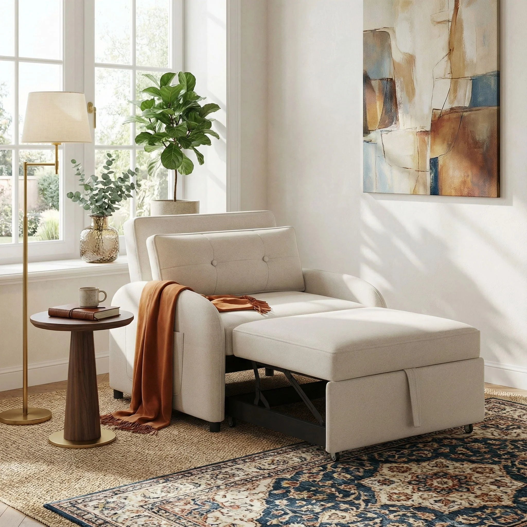 3 In 1 Convertible Sleeper Sofa Bed for Living Room - Image 3